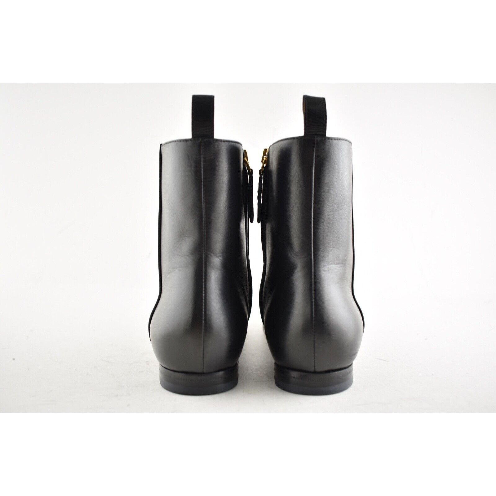 Gucci Gucci New Jordaan Black Leather Horsebit Short Chelsea Size US 5 / IT 35 - 11 Thumbnail