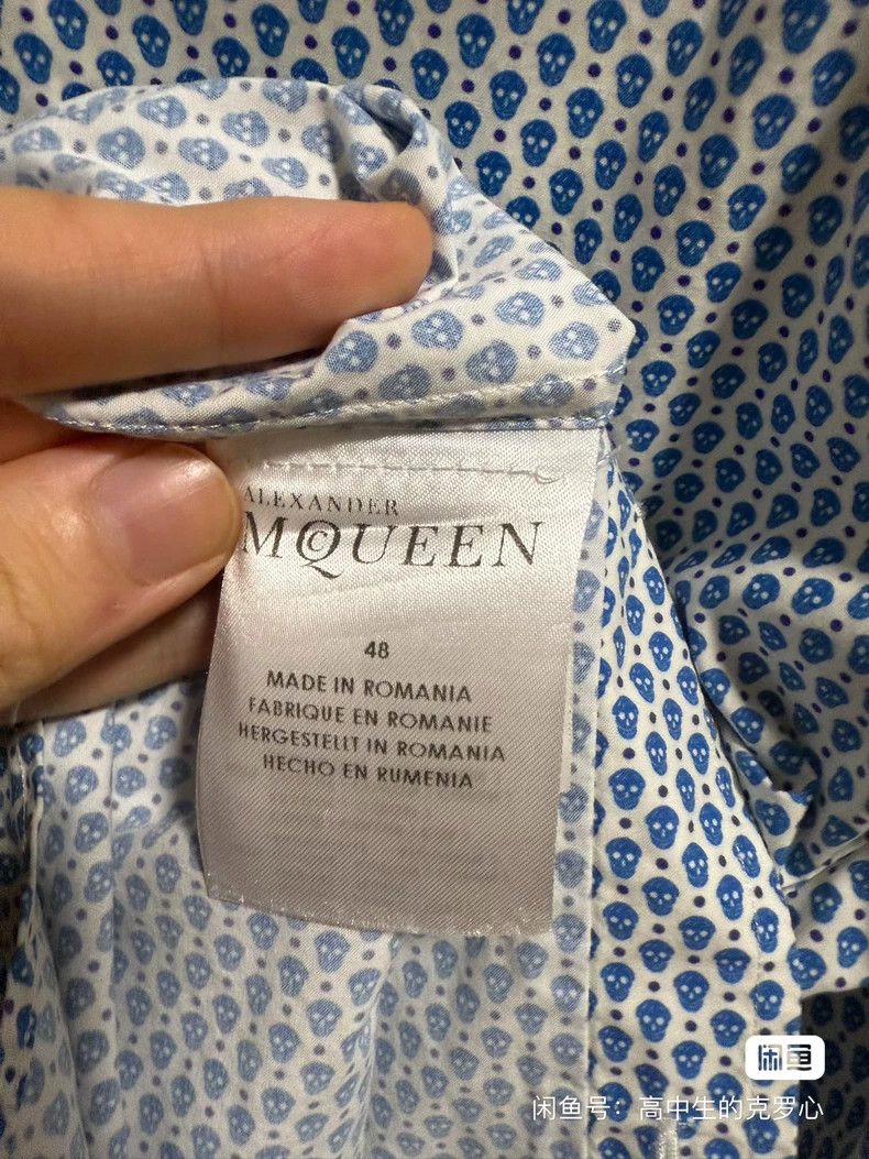 Alexander McQUEEN size 40 The material of the skull shirt