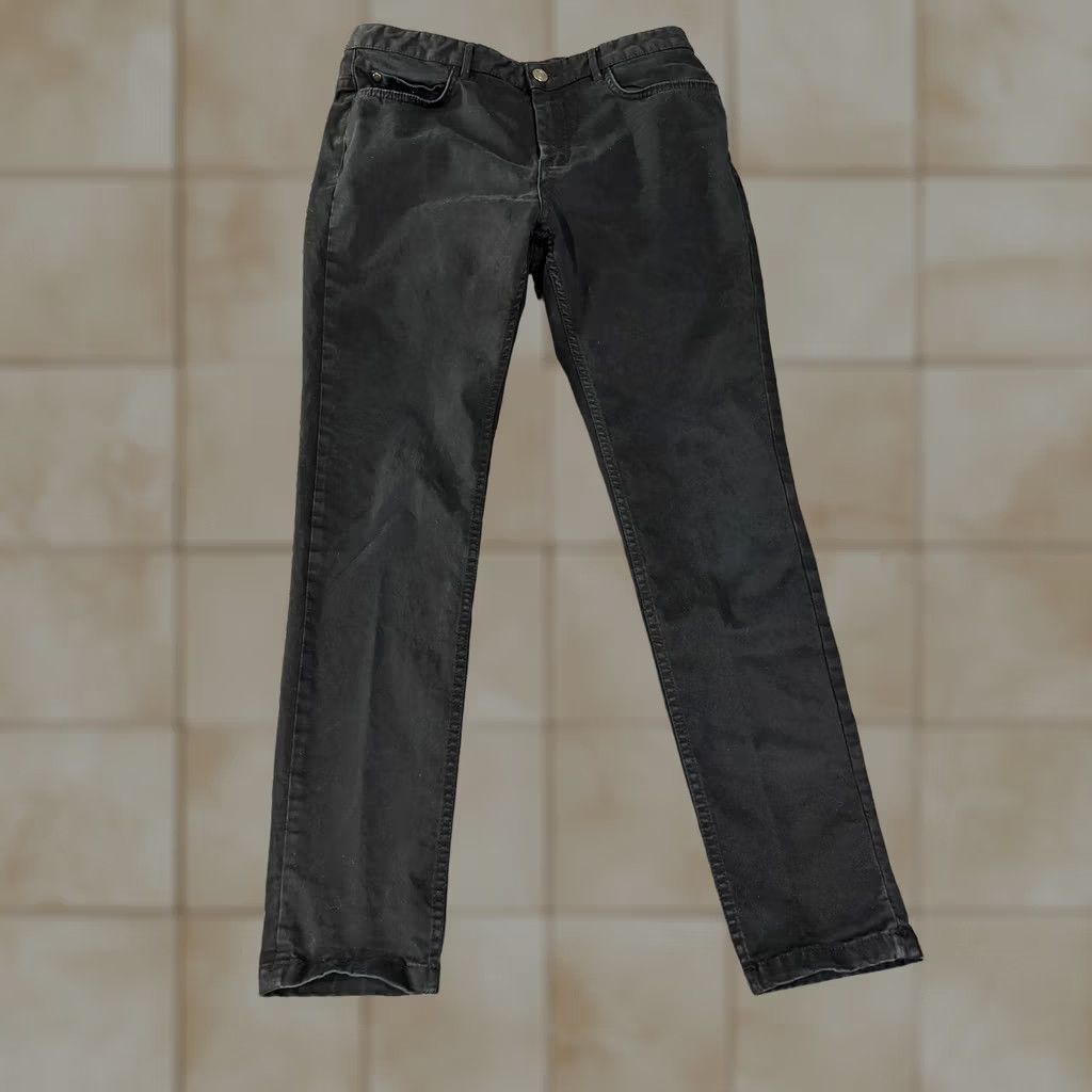 Zara VINTAGE? No — Zara Jeans Mens 32x30 Black Slim Tapered Stretch Denim Pants Dark Wash Casual Size US 32 / EU 48 - 1 Thumbnail
