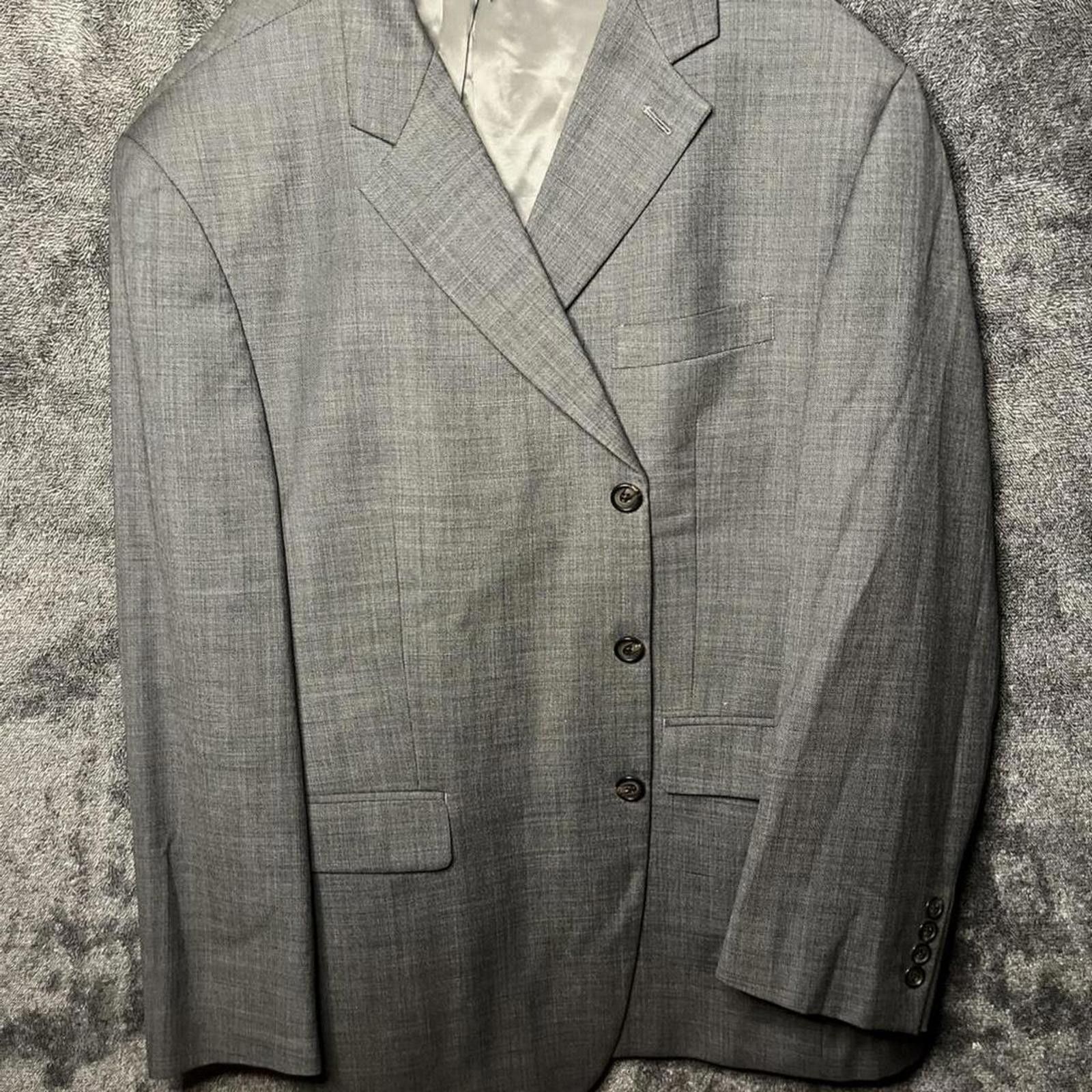 Polo Ralph Lauren Vintage Polo Ralph Lauren Wool Blazer Light Grey 42S. Size 42R - 1 Thumbnail
