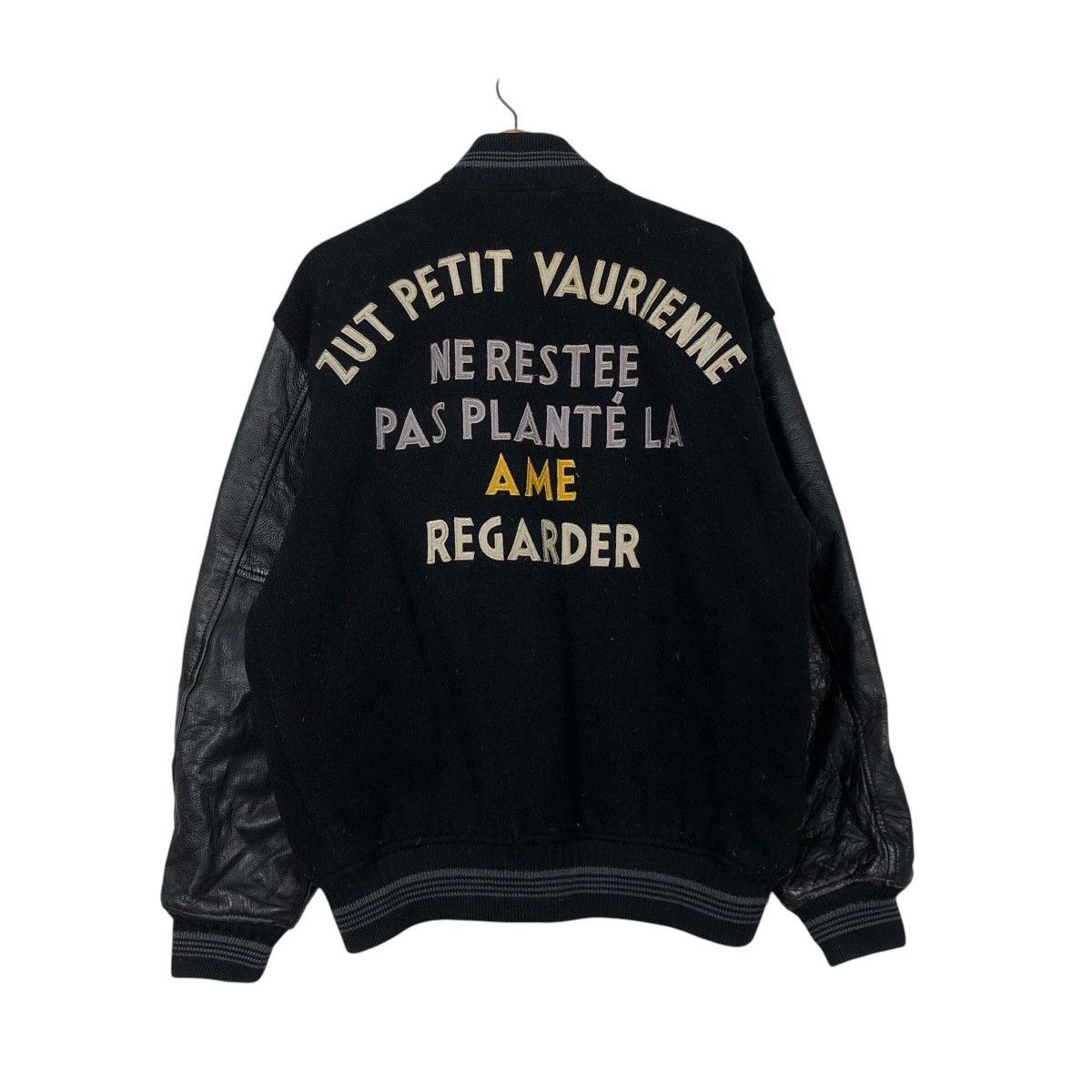 Japanese Brand 📌Vintage Varsity Leather Jacket Zut Petit Issey Miyake Size US L / EU 52-54 / 3 - 9 Thumbnail