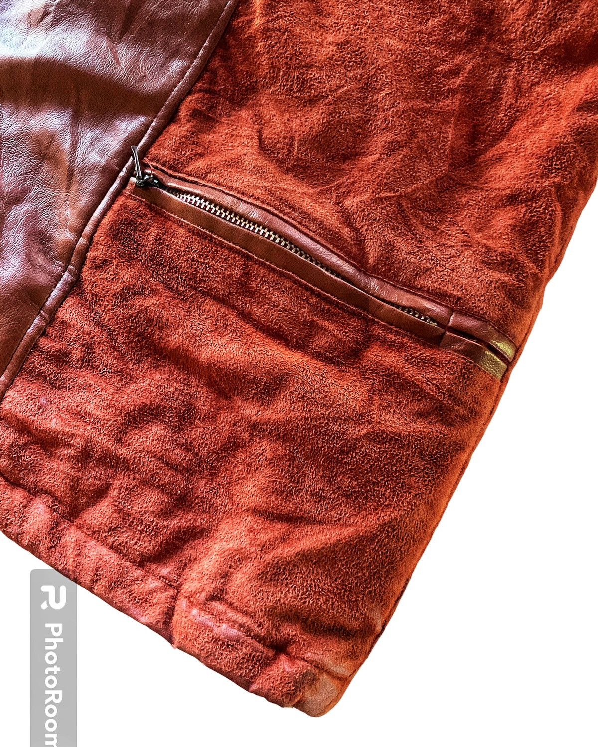 Japanese Brand × Leather × Vintage Vintage RUCK DAM Snap buttons Suede Vest. Size US L / EU 52-54 / 3 - 4 Thumbnail