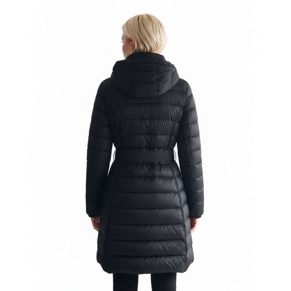 Burberry BURBERRY Brit Women's Black Belted Down Puffer Jacket Sz.S Size S / US 4 / IT 40 - 5 Thumbnail