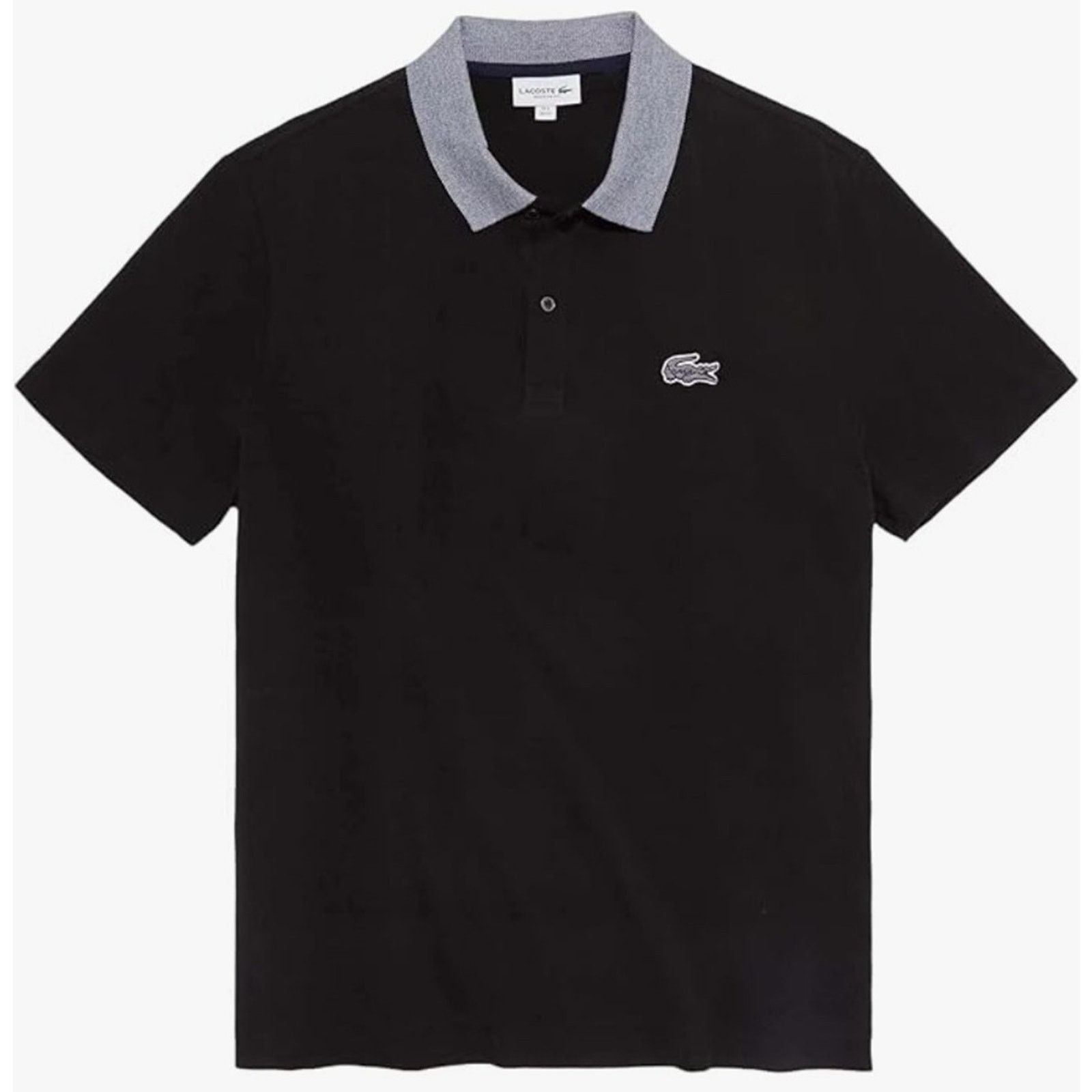 Lacoste Lacoste Men's Mini Pique Regular Fit Caviar Croc Polo S Size US S / EU 44-46 / 1 - 1 Thumbnail