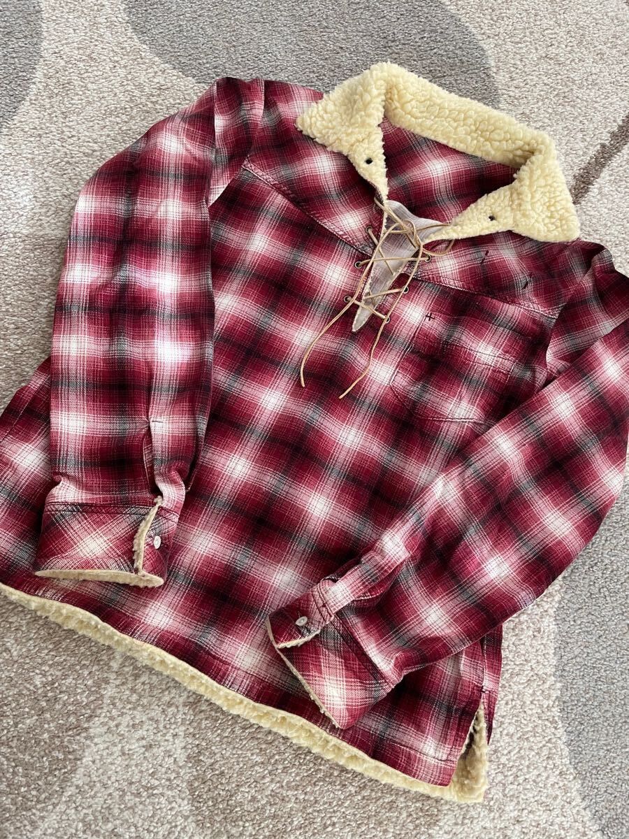 Number (N)ine Shearling Flannel Jacket Size US M / EU 48-50 / 2 - 1 Thumbnail
