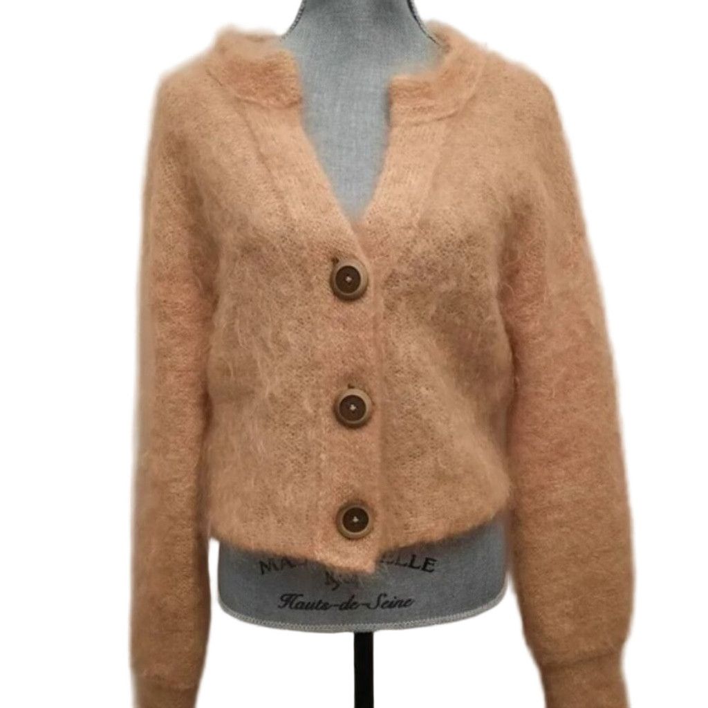 Free People 🧶 Free People Mohair Cardigan – Size S / M Size M / US 6-8 / IT 42-44 - 1 Thumbnail