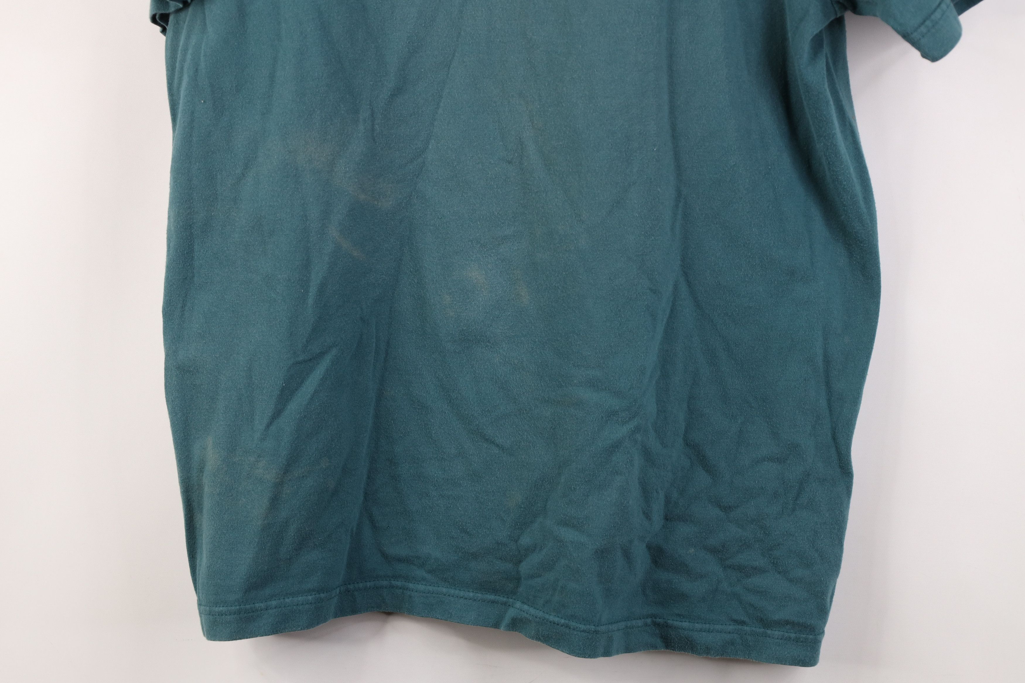 Nike Vintage Nike Travis Scott Mini Swoosh T-Shirt Teal Size US M / EU 48-50 / 2 - 3 Thumbnail