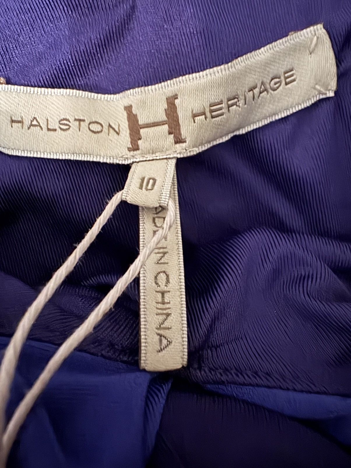 Halston Heritage $395 NWT Halston Heritagr ombre twist ruched dress sz 10 Size L / US 10 / IT 46 - 4 Thumbnail