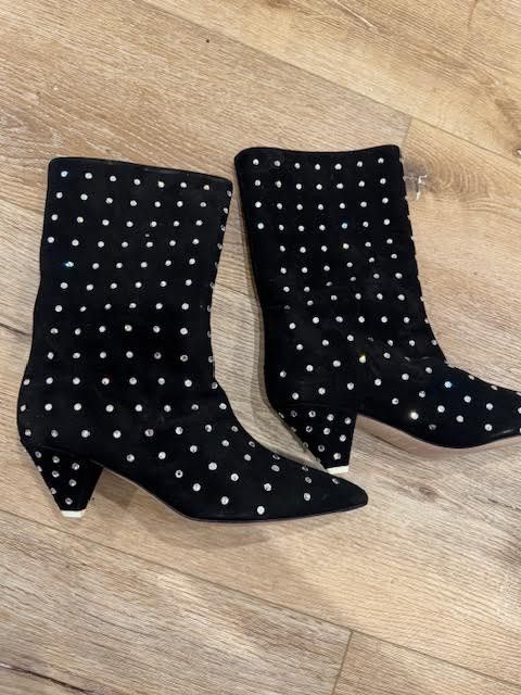 The Attico The Attico Black velvet and Crystal boots Size US 7 / IT 37 - 9 Thumbnail