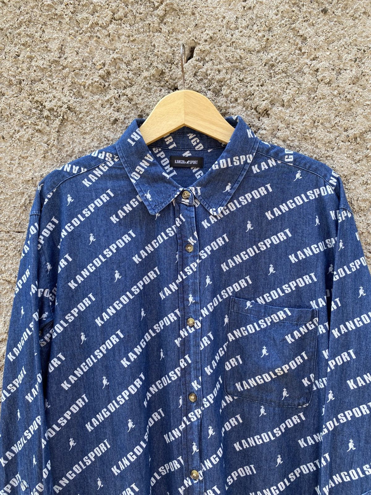 Kangol Rare Kangol Over Print Button Shirt Size US L / EU 52-54 / 3 - 3 Thumbnail