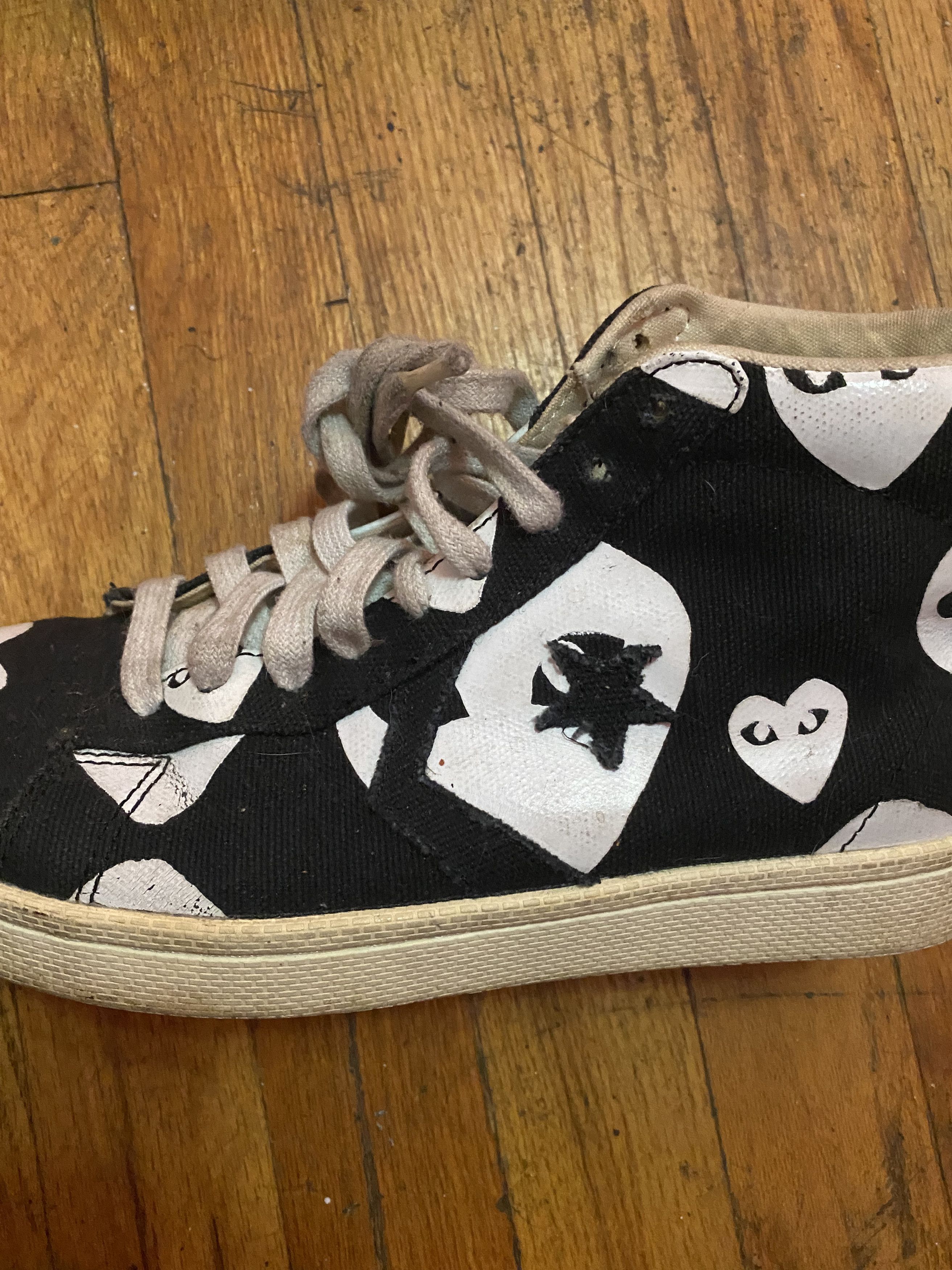 Comme des Garcons COMME DES GARÇONS x CONVERSE Hi-Top Snkrs ⊛ BLK/WTE ⊛ GntlyW Size US 7.5 / IT 37.5 - 3 Thumbnail