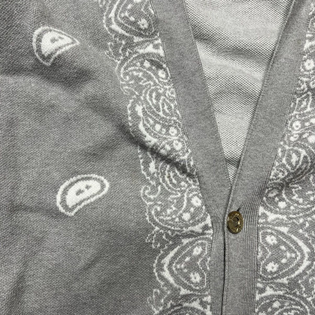 Fugazi Fugazi Paisley Knit Cardigan Grey Size US XL / EU 56 / 4 - 8 Thumbnail