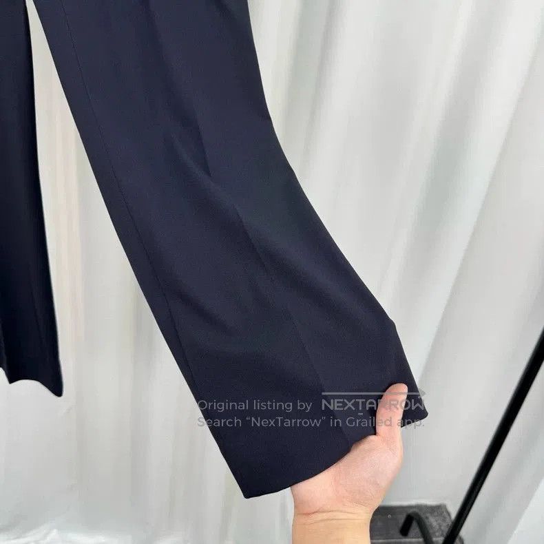 Vintage Maxmara Wool Casual Blue Trousers. Size US 40 / EU 56 - 4 Thumbnail