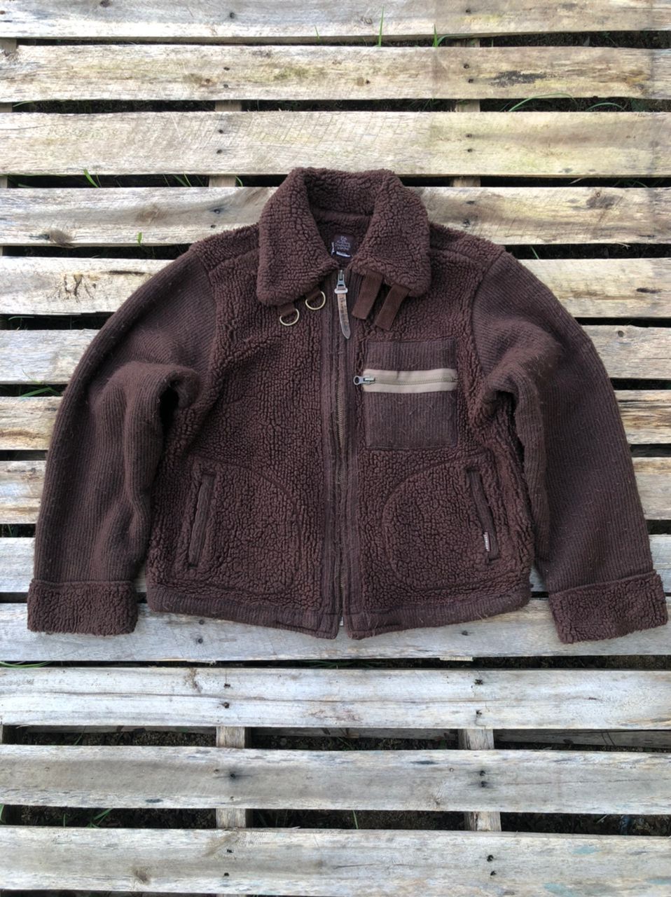 If Six Was Nine × Japanese Brand × Vintage Ifsixwasnine Style Japanese Brand Cropped Fleece Jacket Size S / US 4 / IT 40 - 1 Thumbnail