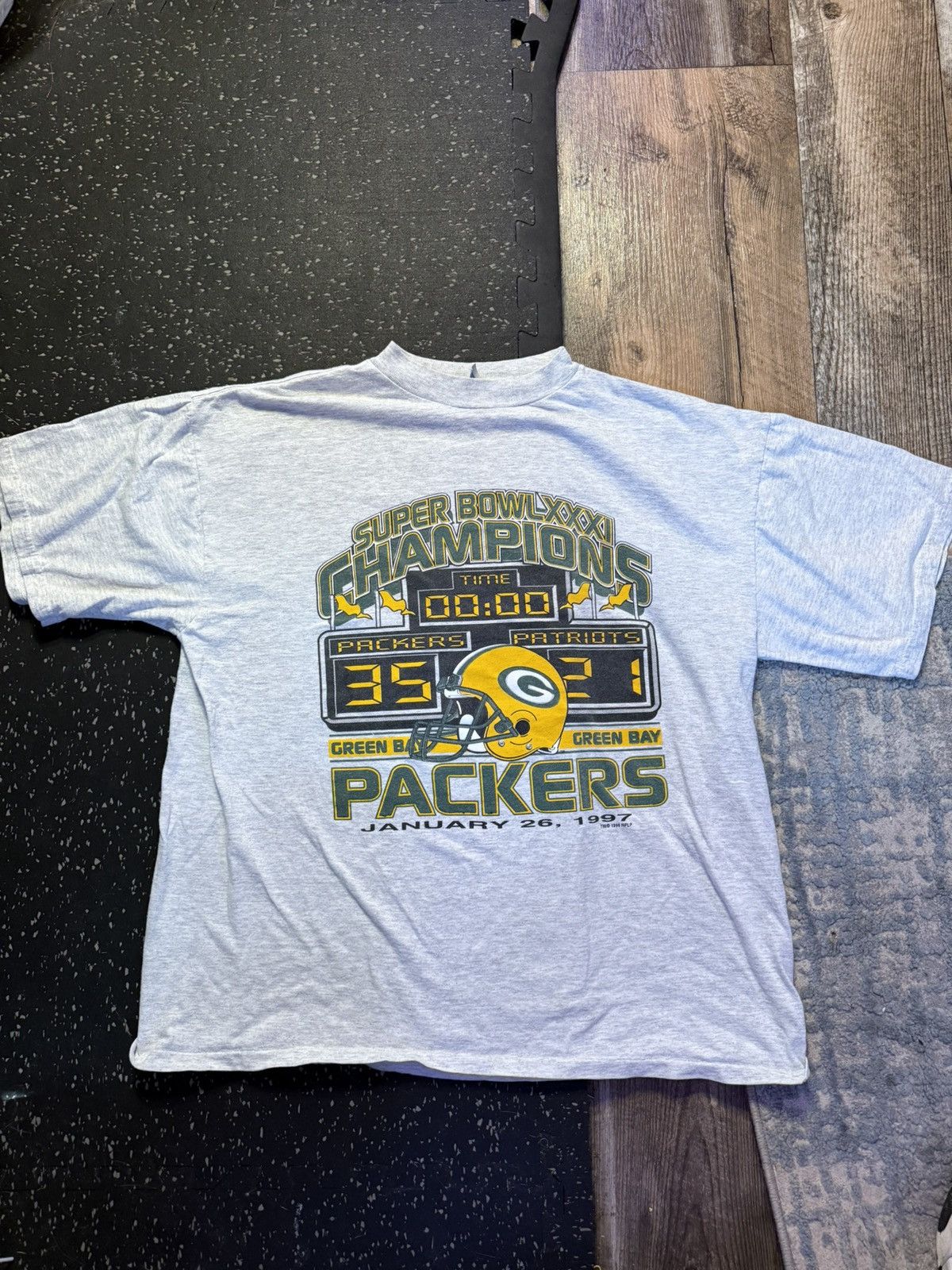 Tultex 1997 Superbowl Green Bay packers Size US XL / EU 56 / 4 - 1 Thumbnail
