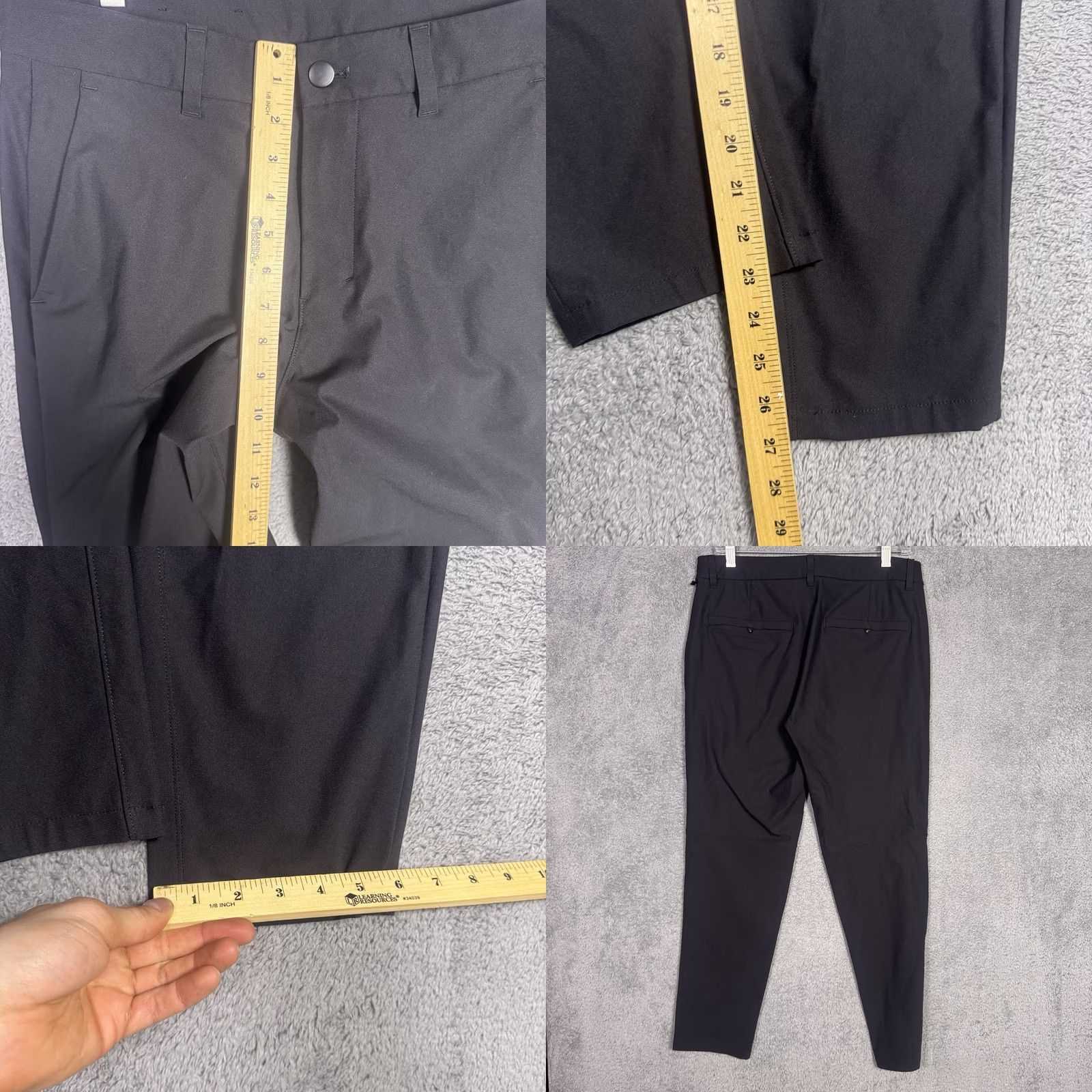 Lululemon Lululemon ABC Pant Mens Slim 32x27 Warpstreme Tech Chino 5-Pocket Logo Black All Seasons Modern Fit Mens Size US 31 - 8 Thumbnail