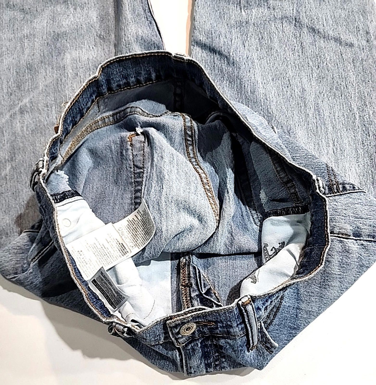Levi's Levi's 505 Mens Jeans Actual 34Wx33L Blue Denim Regular Fit Size US 34 / EU 50 - 7 Thumbnail