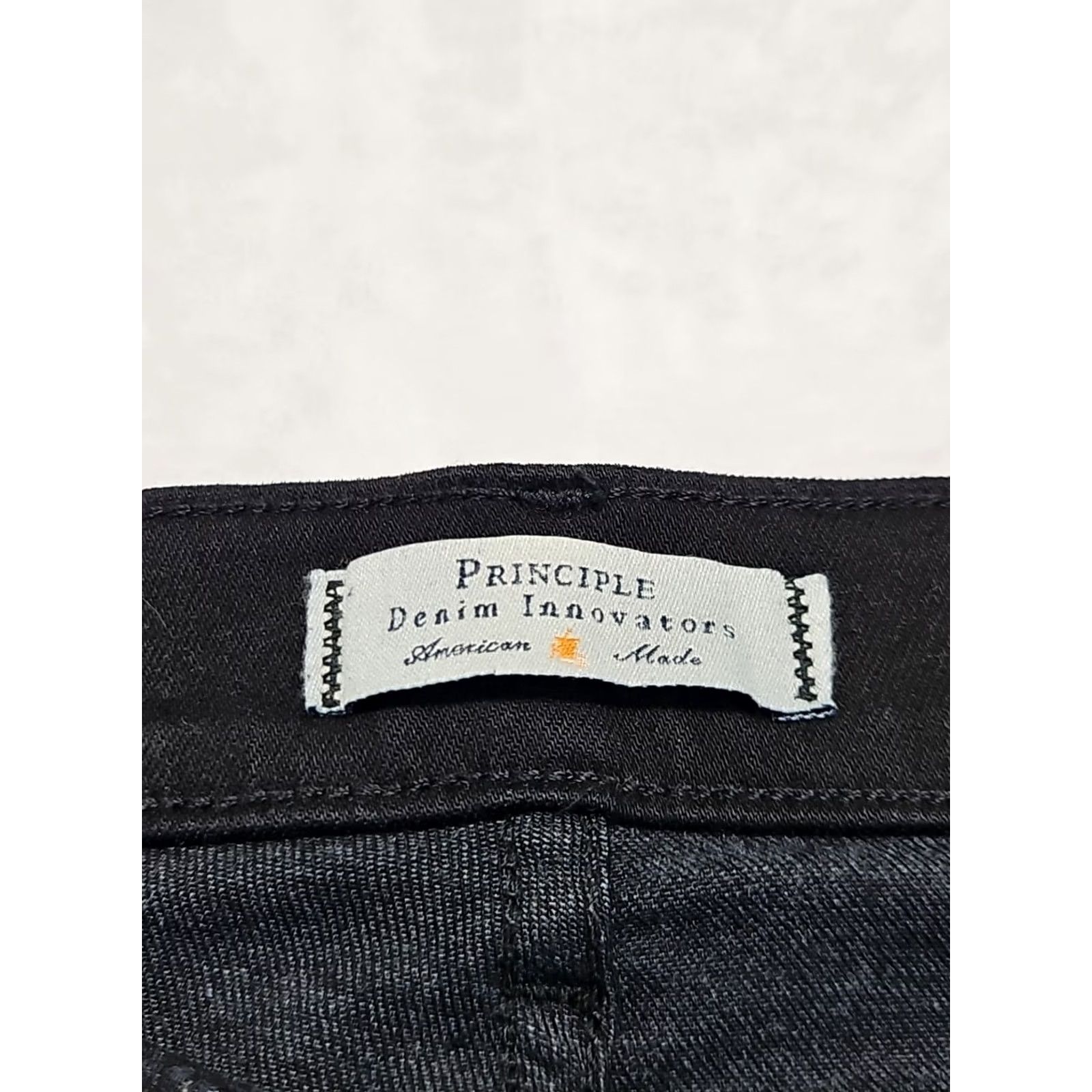 Bell Principle Denim Flare Jeans Womens Size 25 Black Stretch Denim Bell Bottom Regular Inseam 31in Size 42" / US 20 - 4 Thumbnail