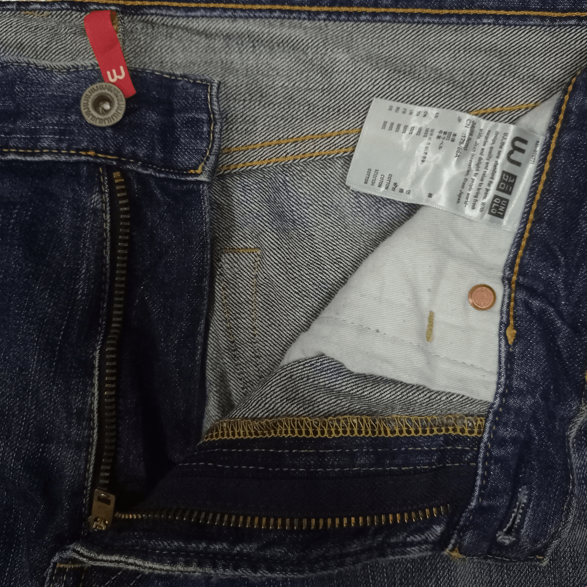 Japanese Brand × Uniqlo SALES 🔥 Vintage Uniqlo Blue Wash Distressed Loose Fit Jeans Size US 34 / EU 50 - 8 Thumbnail