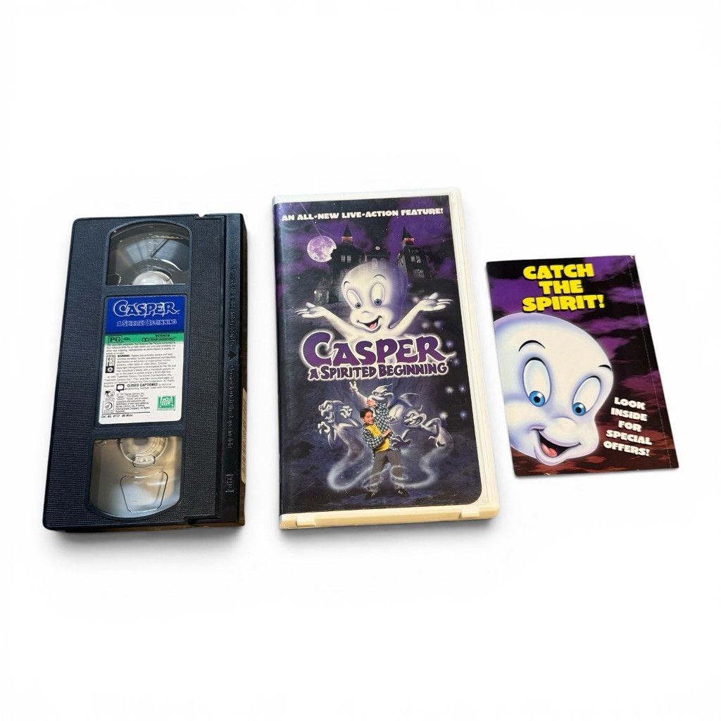 The Unbranded Brand 1997 Casper A Spirited Beginning VHS Tape Size ONE SIZE - 1 Thumbnail
