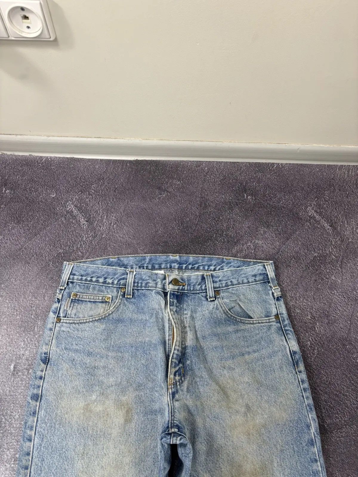 Carhartt × Vintage Vintage Carhartt Relaxed Fit Light Blue Hype Denim Jeans Size US 38 / EU 54 - 7 Thumbnail