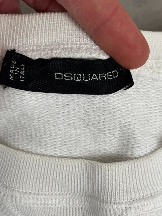 Dsquared2 AW2010 Dsquared2 White Skeleton Abstract Crewneck Sweater Size US M / EU 48-50 / 2 - 9 Thumbnail