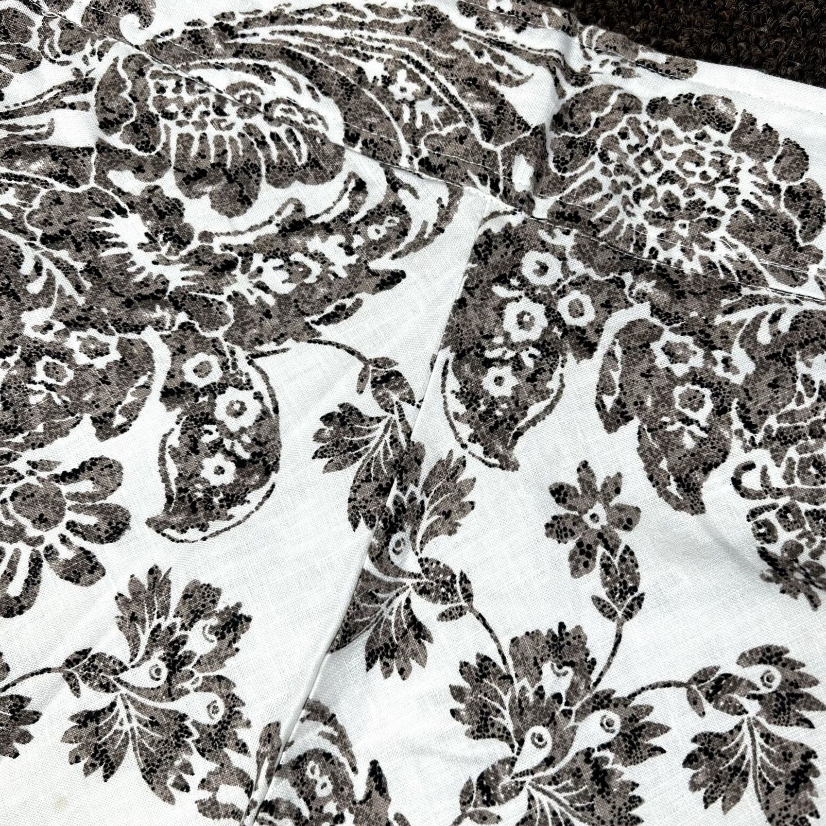 Merona Merona Skirt Womens A-Line 10 Beige Floral 100% Linen Lined Knee Length Zip Vintage: No Shirt? (Note: This line seems incorrect) Size 32" / US 10 / IT 46 - 5 Thumbnail