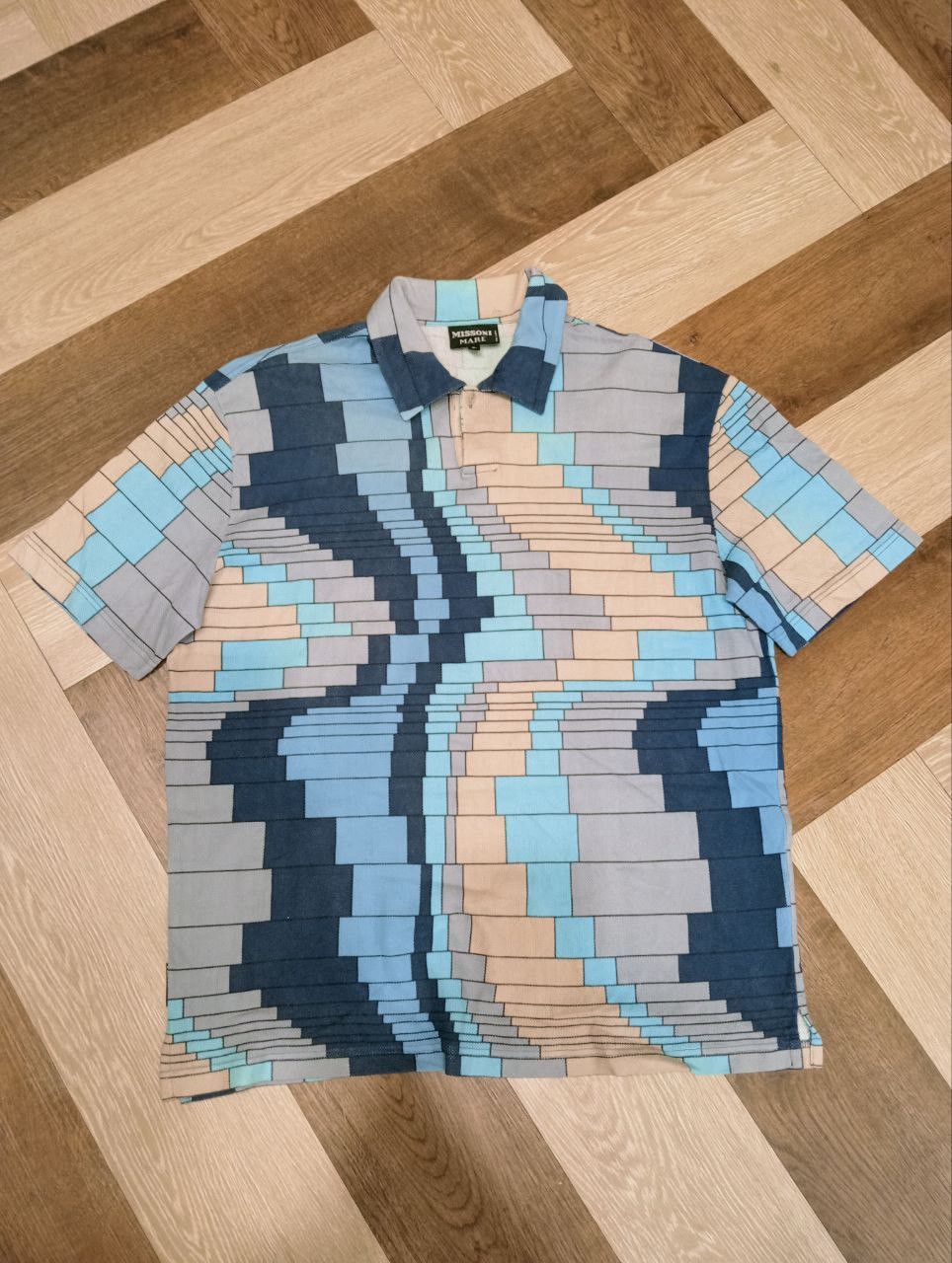 Missoni VINTAGE MISSONI POLO SHIRT Size US L / EU 52-54 / 3 - 1 Thumbnail