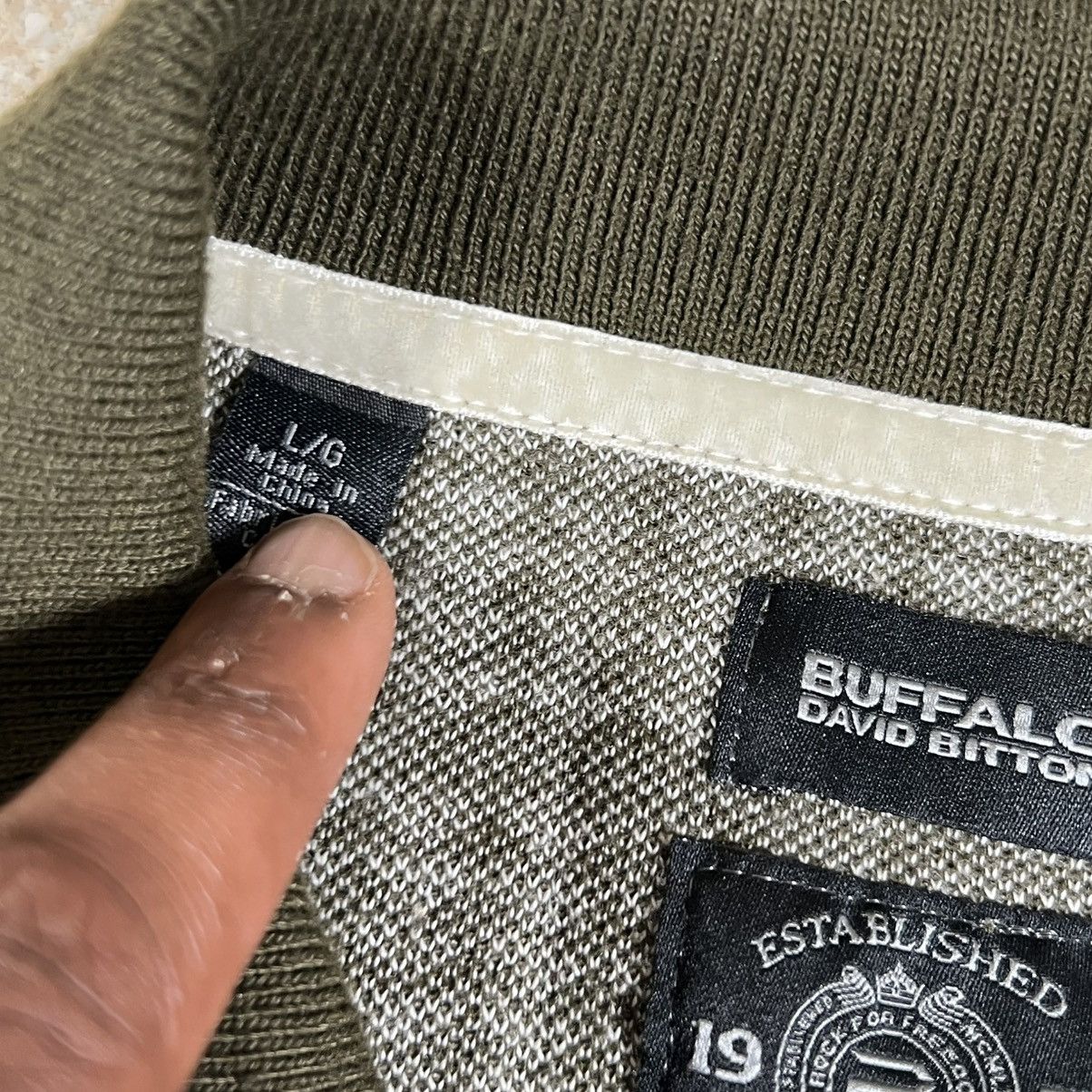 Buffalo David Bitton Buffalo David Short Sleeve Knit Button Up Shirt Olive Sz L Size US L / EU 52-54 / 3 - 4 Thumbnail