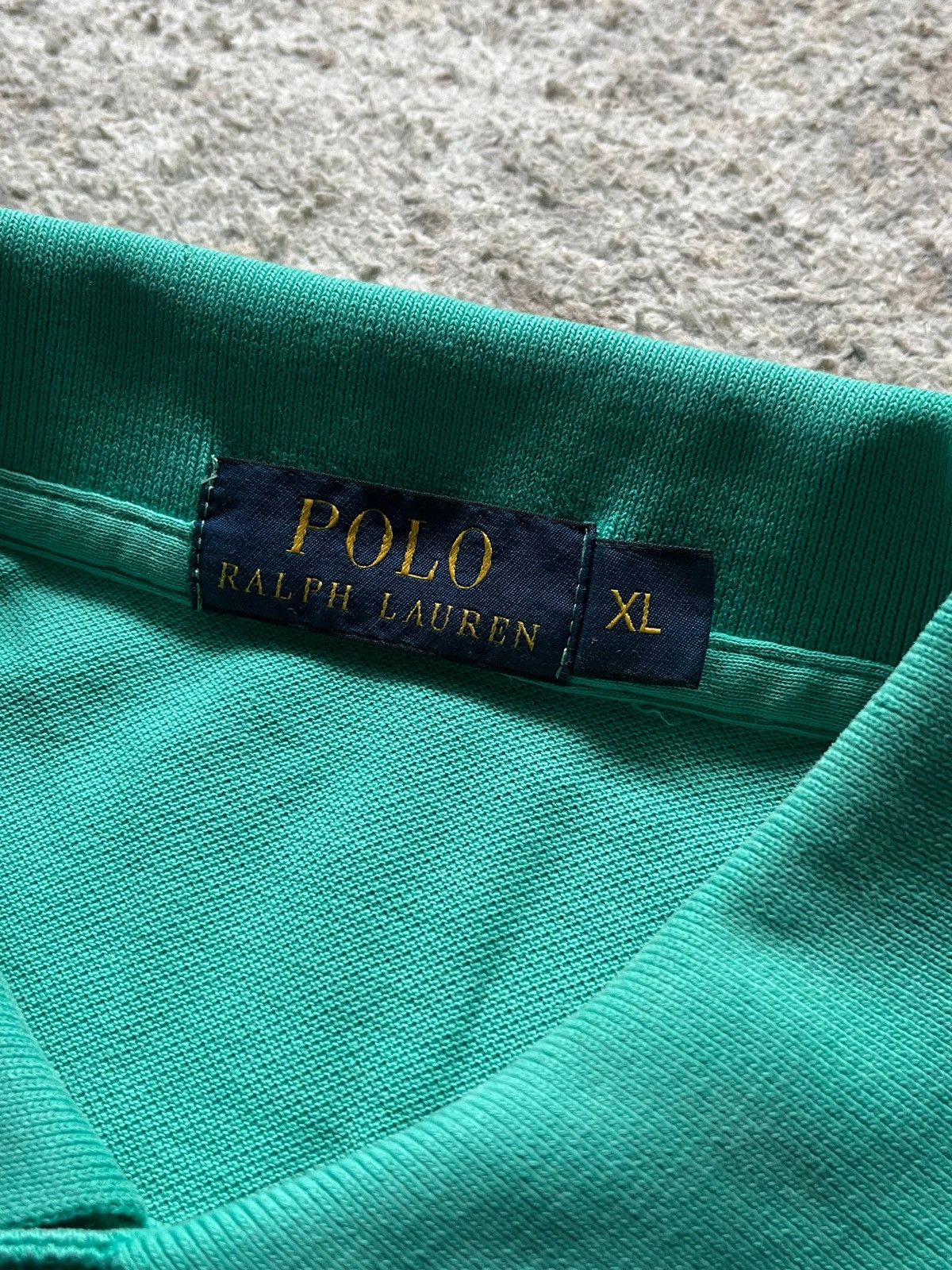 Polo Ralph Lauren Polo Ralph Lauren Small Pony Green Polo Shirt Rare Sz XL Size US XL / EU 56 / 4 - 3 Thumbnail