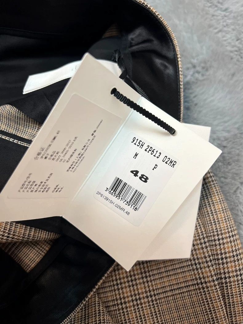 Celine CELINE Camel check wool micro-flared trousers Size 32" / US 10 / IT 46 - 5 Thumbnail
