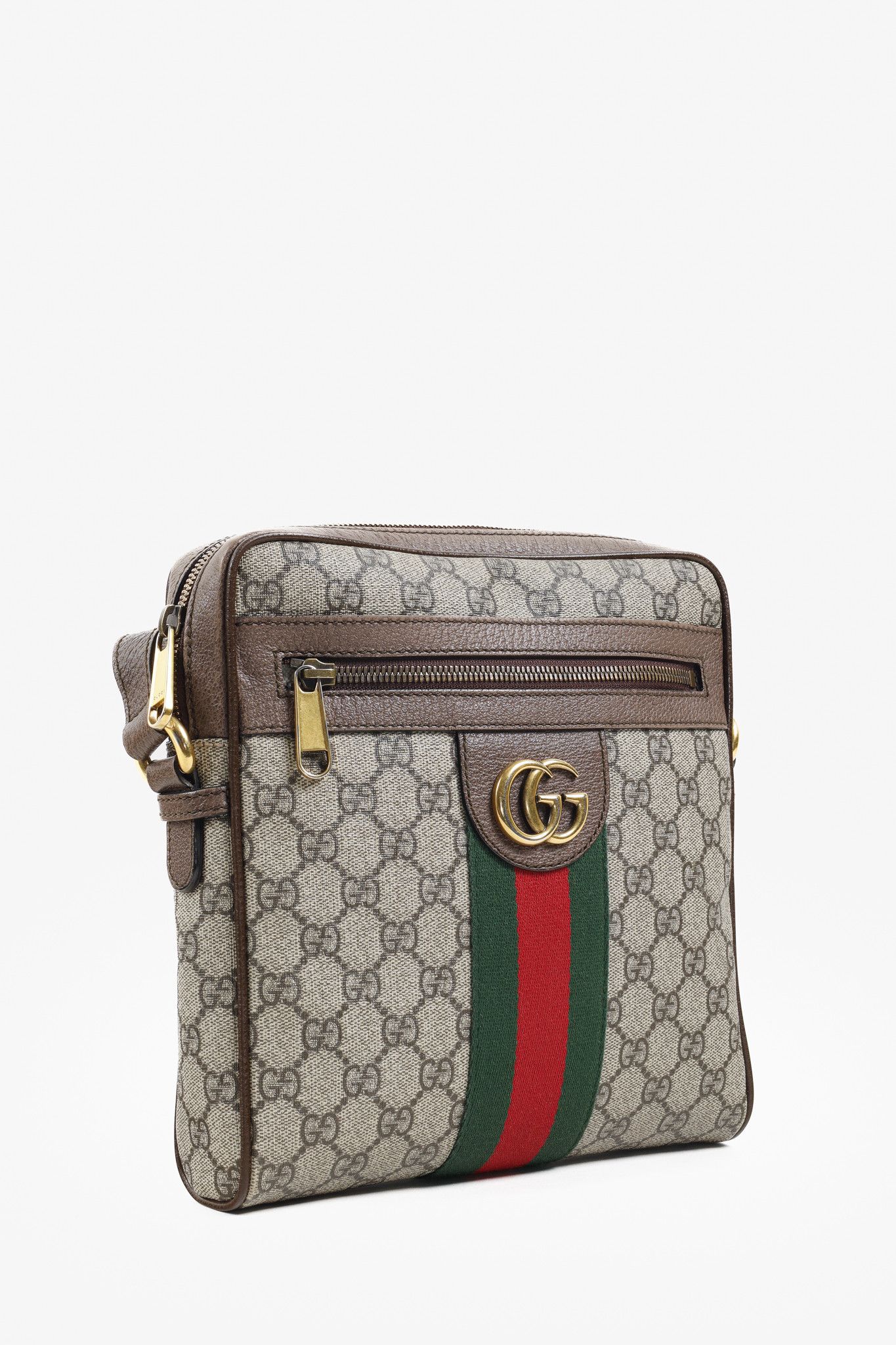 Gucci Gucci Monogram Ophidia Small Brown Crossbody Bag Size ONE SIZE - 2 Thumbnail