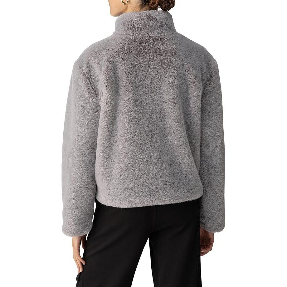 Sanctuary Sanctuary Women Grey Lux Faux Fur Short Coat Jacket Size XXL Size XXL / US 16-18 / IT 52-54 - 4 Thumbnail