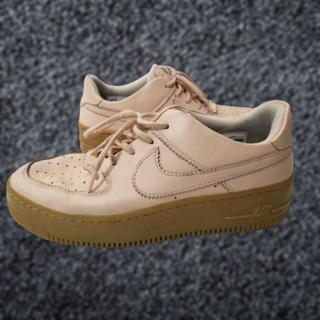 Nike Nike Air Force 1 Sage Low Sneakers - Women, Size 10, Pink Coral Gum, Leather, Athletic Shoe Size US 10 / IT 40 - 1 Thumbnail