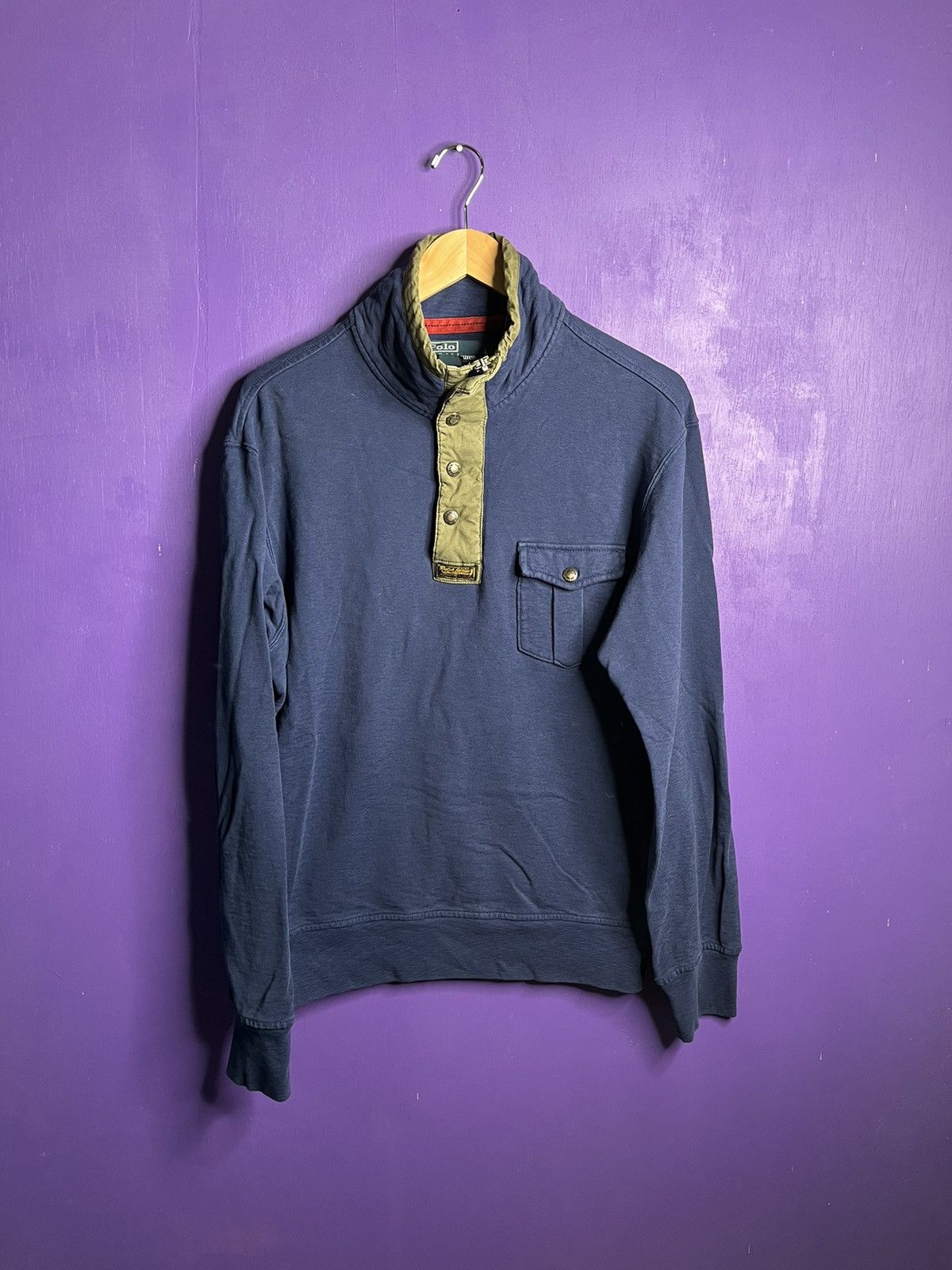 Vintage 90s Polo Ralph Lauren snap button polo shirt