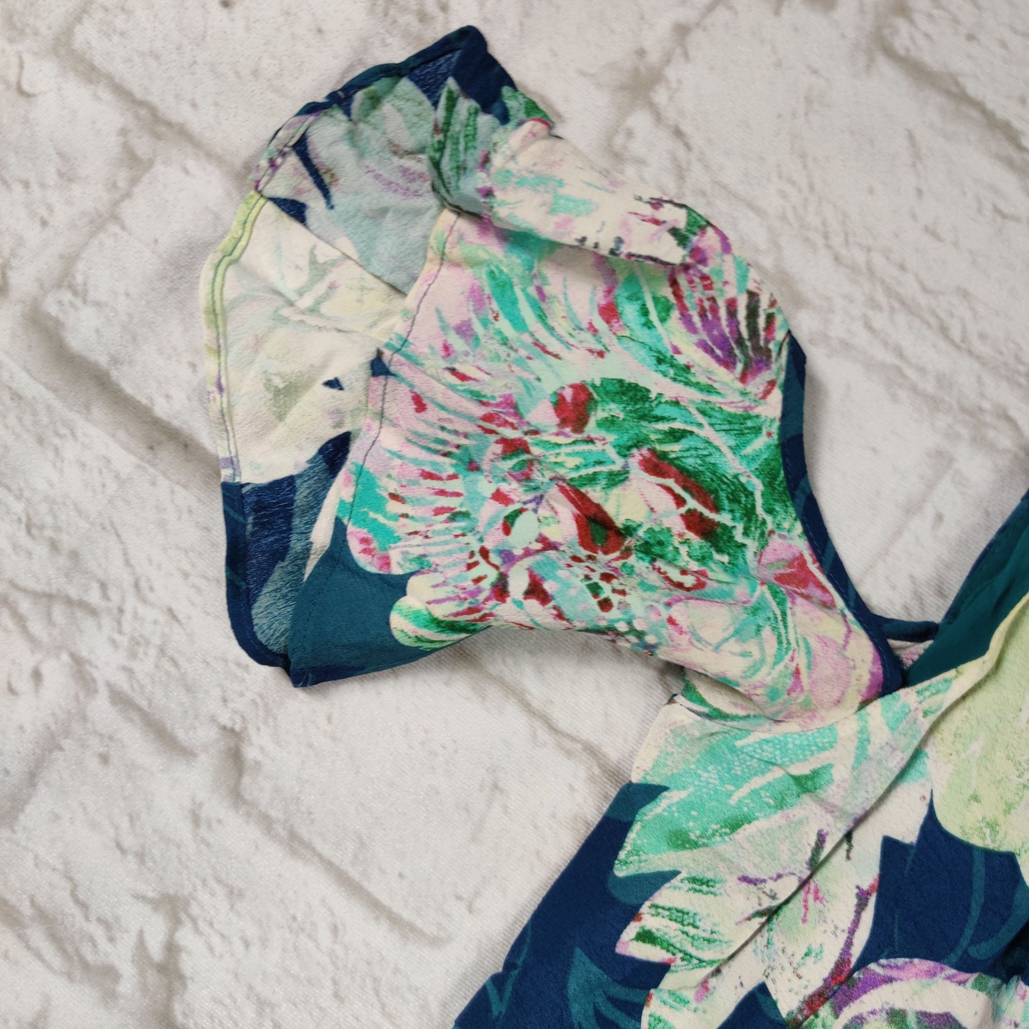 Other Maeve 2 Teal Cold Shoulder Floral A-Line Dress Romantic Femi Size XS / US 0-2 / IT 36-38 - 6 Thumbnail