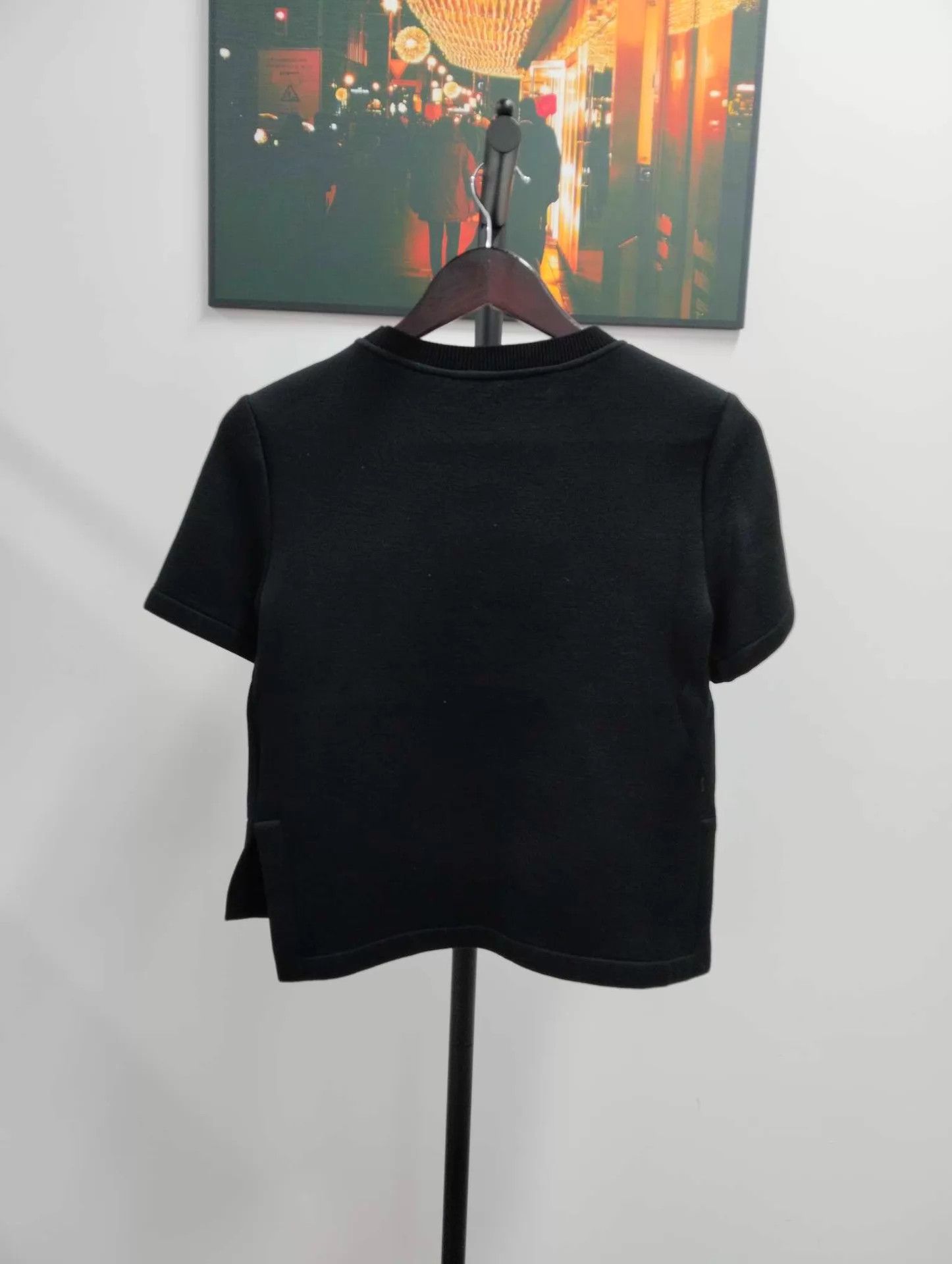 Fendi FENDI Black KL Fur Crystal Short Sleeve T-Shirt Size XS / US 0-2 / IT 36-38 - 2 Thumbnail