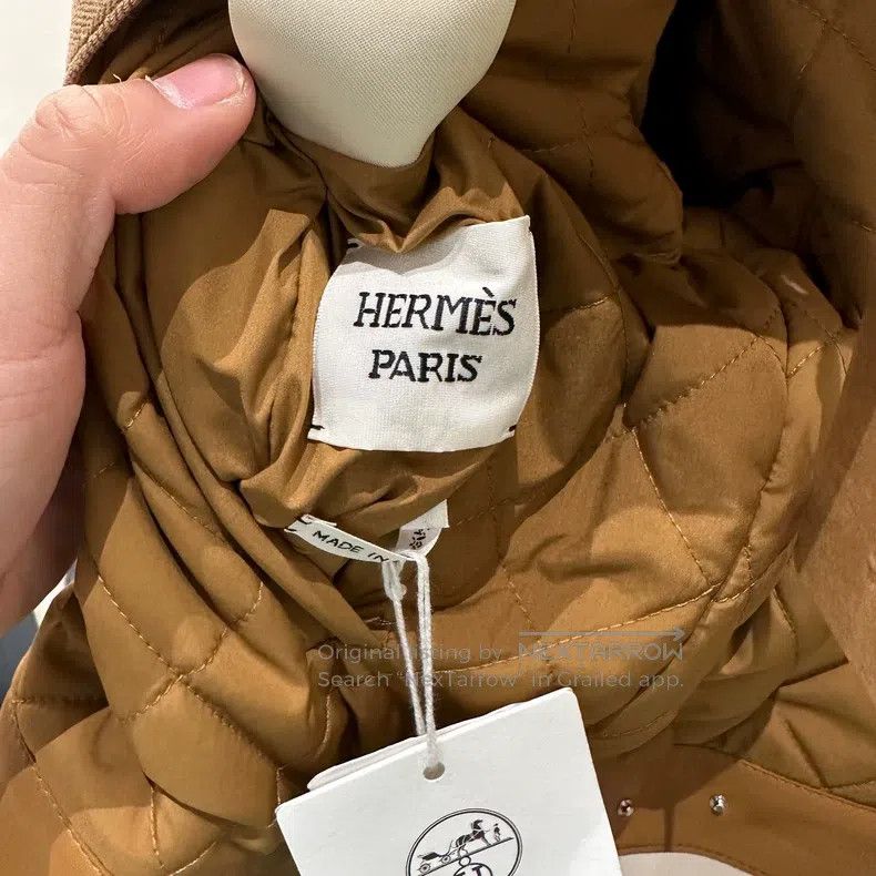 Hermes Hermes Patch Leather Logo Two-Way Wear Jacket Size XS / US 0-2 / IT 36-38 - 3 Thumbnail