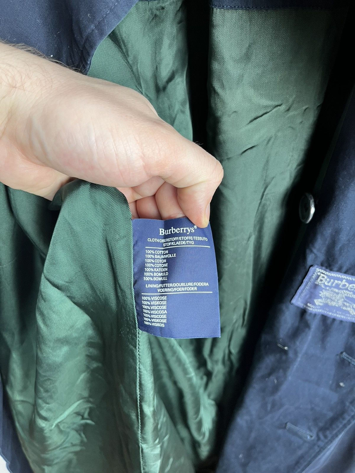 Burberry × Vintage burberrys trench coat men 90s vintage Size US XL / EU 56 / 4 - 5 Thumbnail