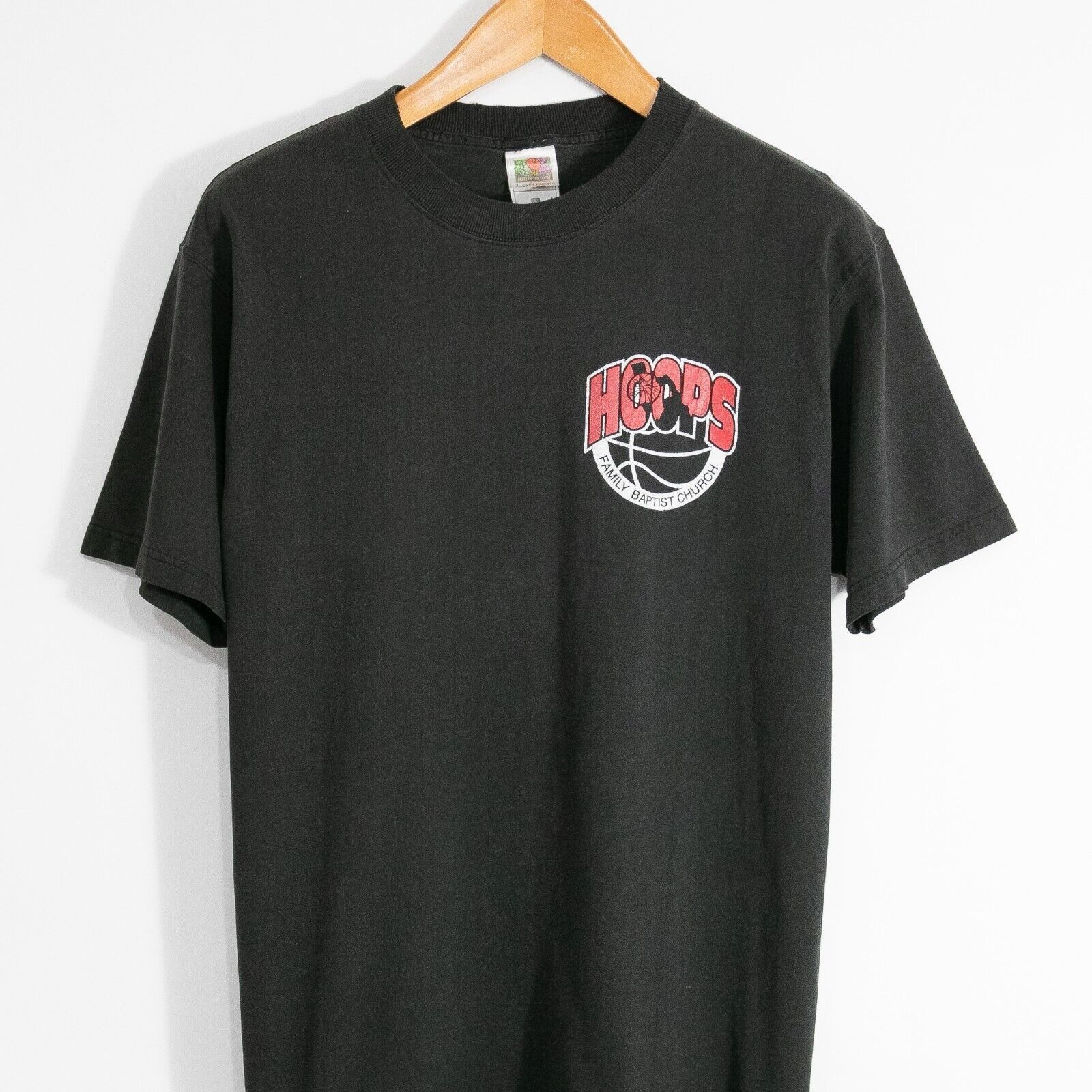 Vintage Vintage 90s Hoops Basketball T Shirt Large - Baptist Church Size US L / EU 52-54 / 3 - 2 Thumbnail