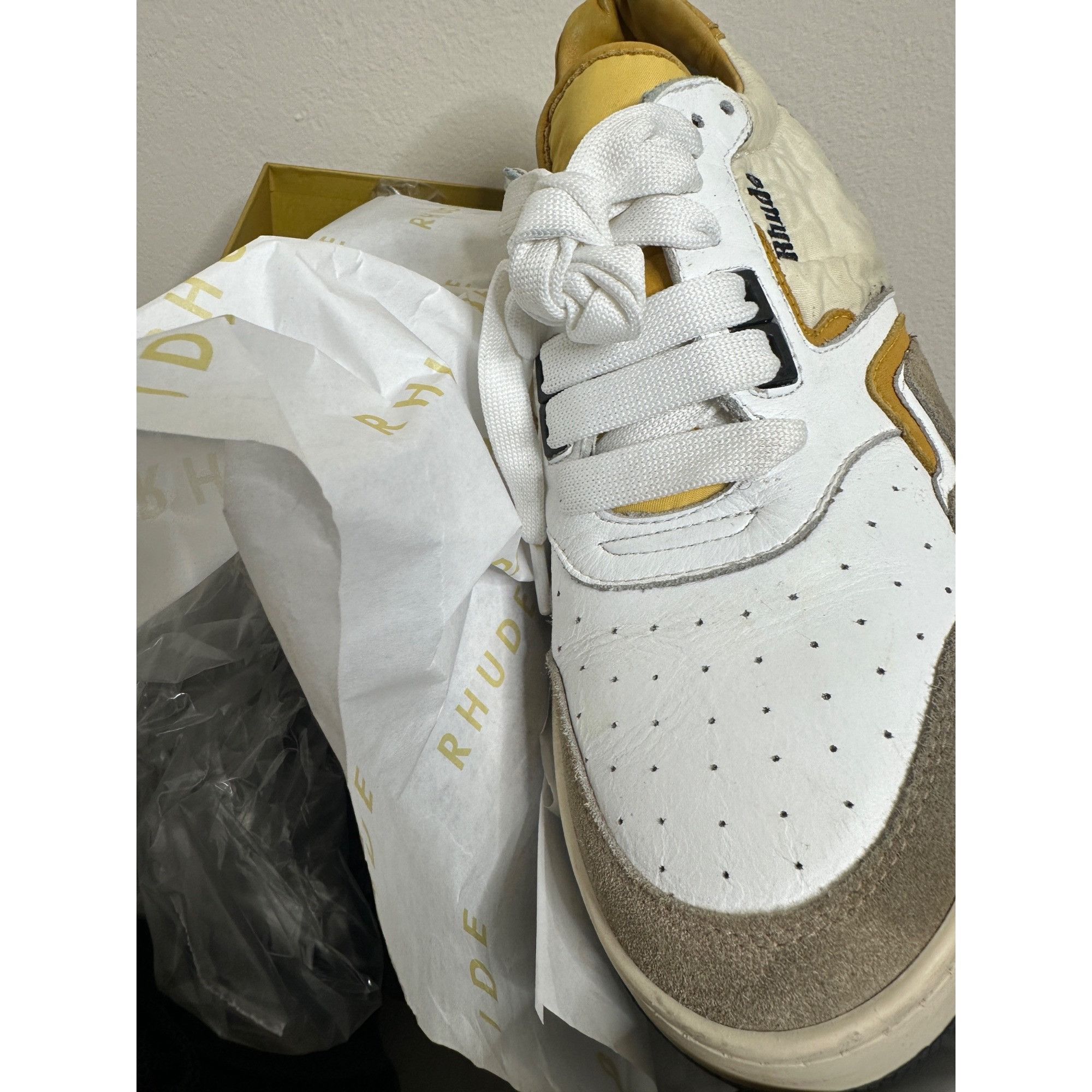 Rhude Rhude Racing Logo Embroidered Sneaker Size US 10 / EU 43 - 8 Thumbnail