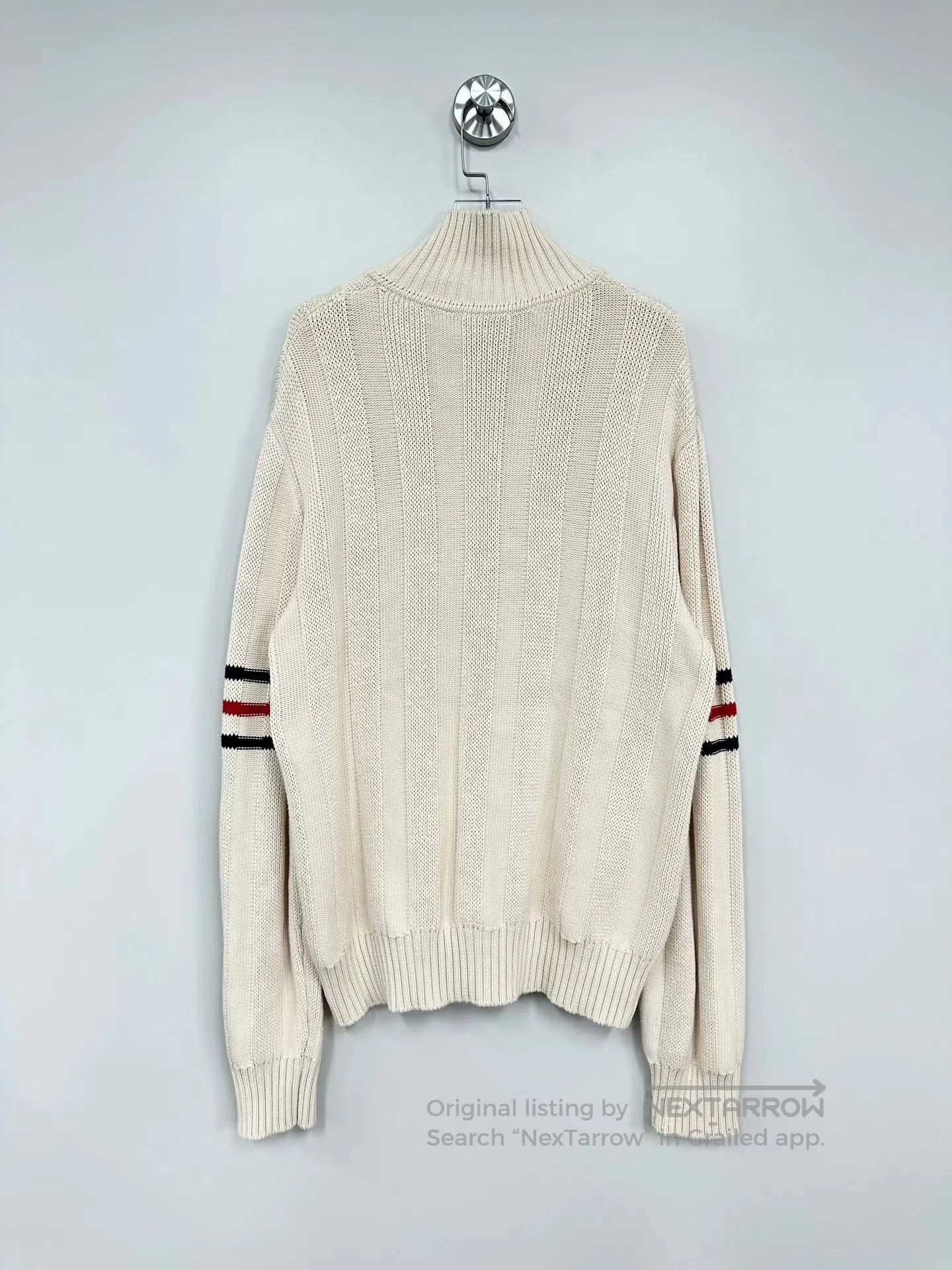 Gucci Guicci Off-white embroidered emblem logo knit zipper jacke Size US L / EU 52-54 / 3 - 2 Thumbnail