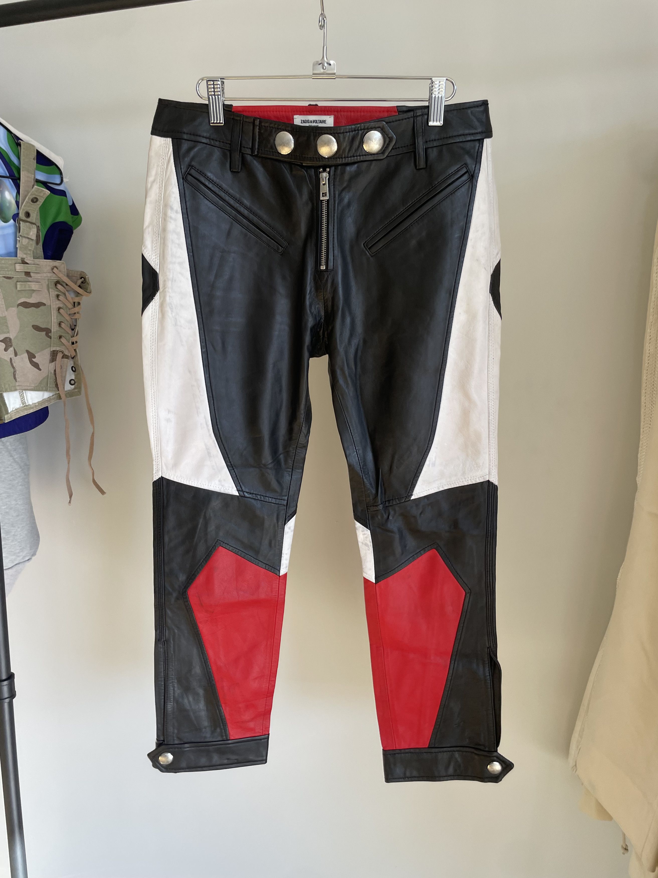 Zadig & Voltaire Zadig & Voltaire Leather trousers Size 26" / US 2 / IT 38 - 1 Thumbnail