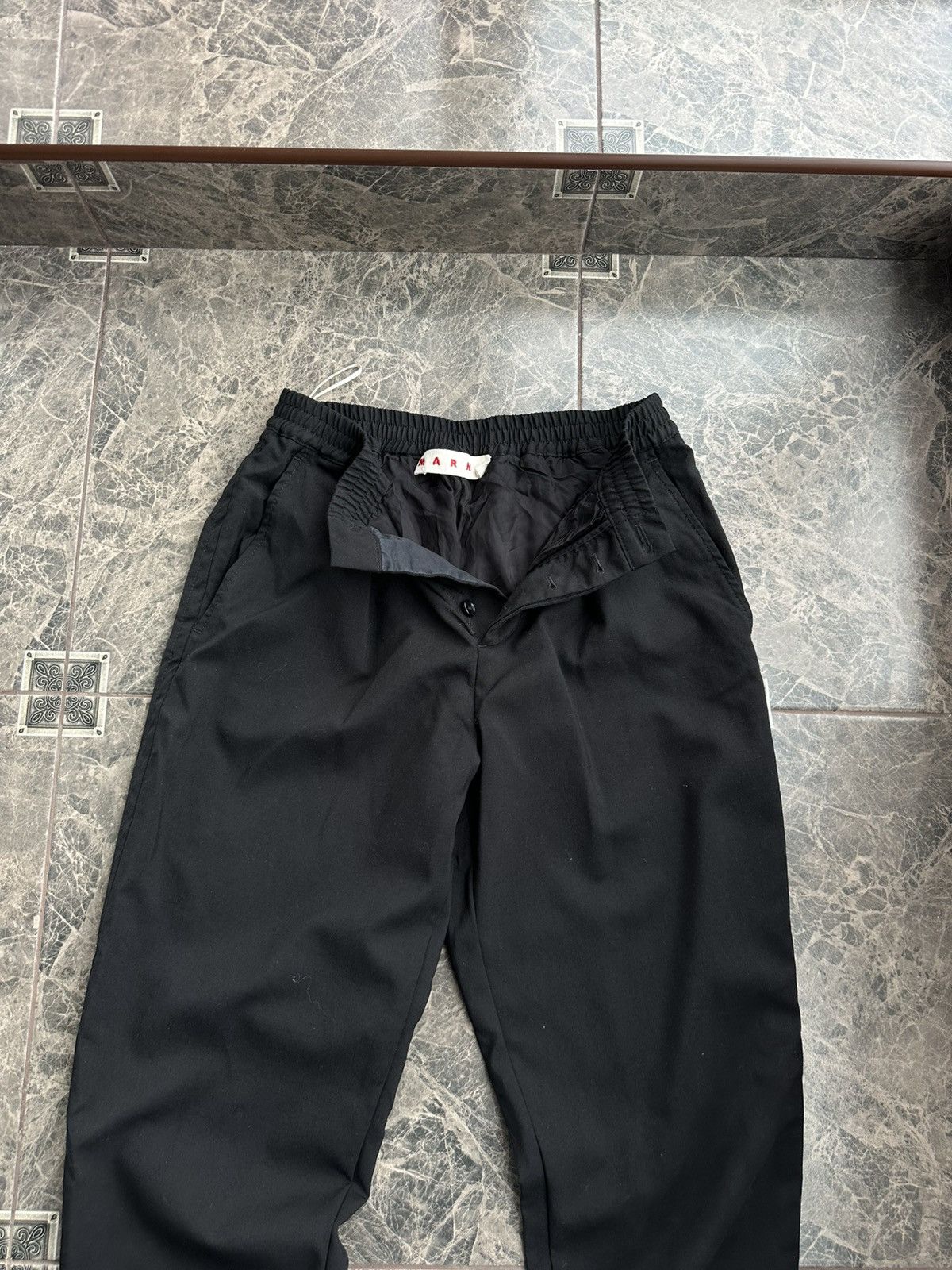 Marni Marni Black Tailored Trousers Elastic IT40 EU36 Woman Pants Size 27" / US 4 / IT 40 - 9 Thumbnail