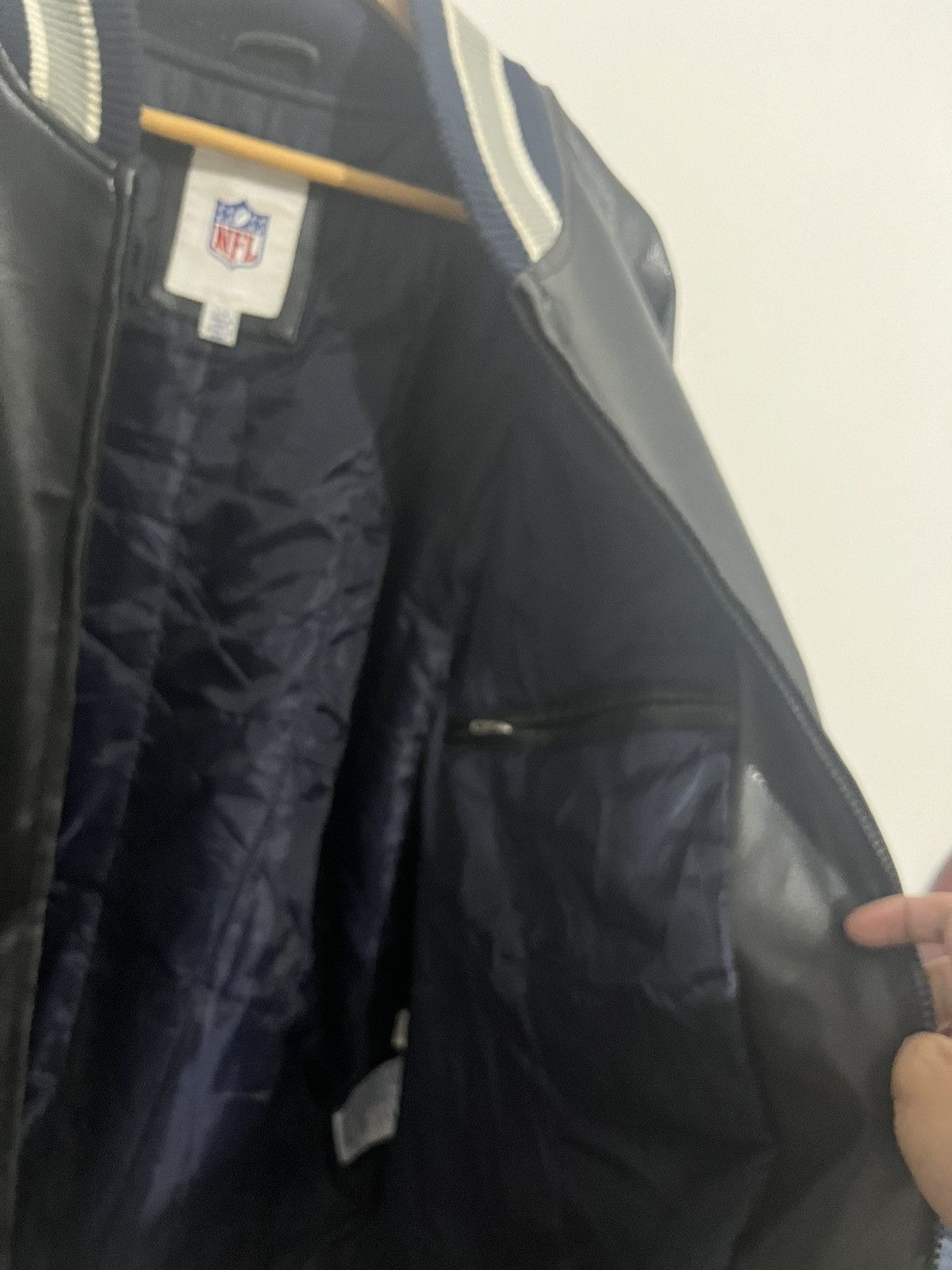NFL × Vintage Vintage Dallas Cowboys Leather Jacket Size US L / EU 52-54 / 3 - 7 Thumbnail