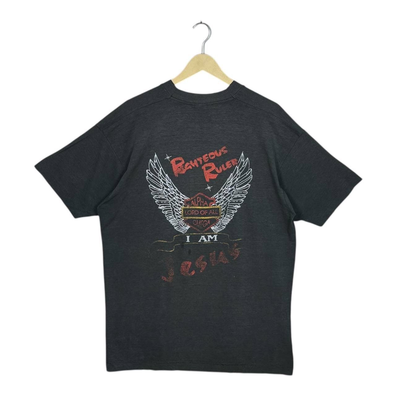 Harley Davidson Vtg 90s Jesus Righteous Ruler Biker T-Shirt XL Harley Style Size US XL / EU 56 / 4 - 1 Thumbnail