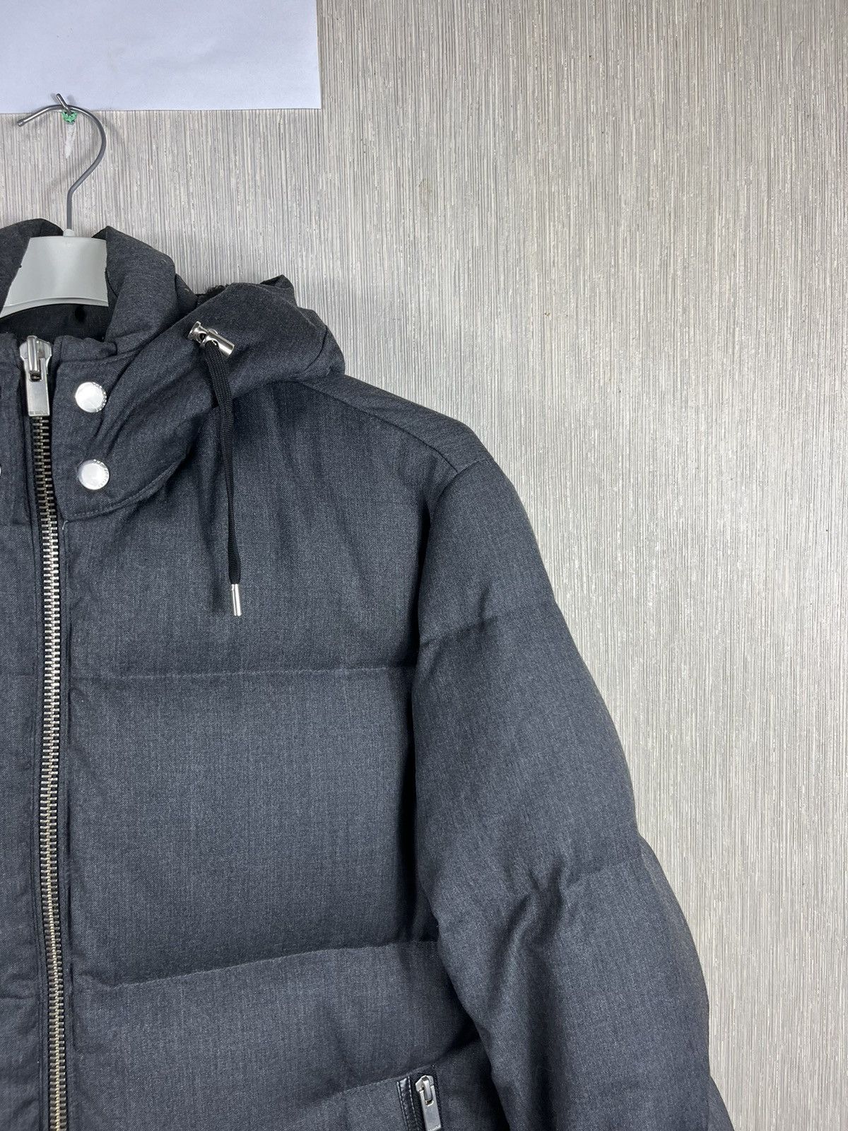 Designer × The Kooples The Kooples wool down puffer jacket hooded leather acs Size US M / EU 48-50 / 2 - 3 Thumbnail