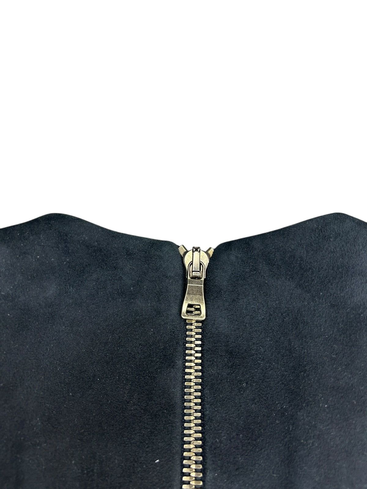 Balmain Fall 14 Demi-Couture Embellished Suede Top Size S / US 4 / IT 40 - 14 Thumbnail