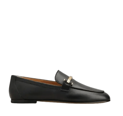 Tod's o1s22i1n0325 Calfskin Loafers in Black Size US 9 / IT 39 - 1 Thumbnail