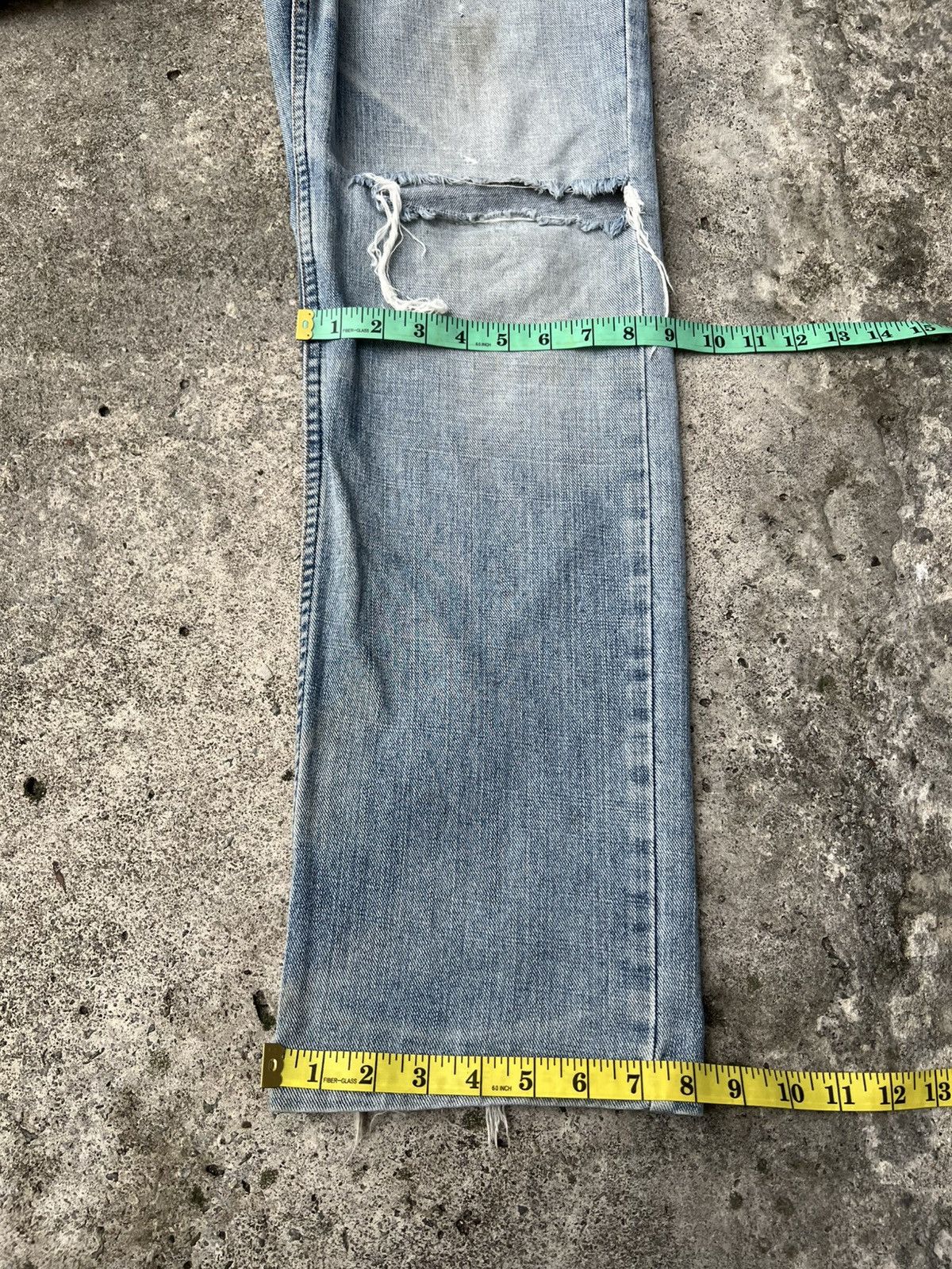 Levi's Vintage Levis 533 Distressed Light Wash Jean Size US 32 / EU 48 - 5 Thumbnail